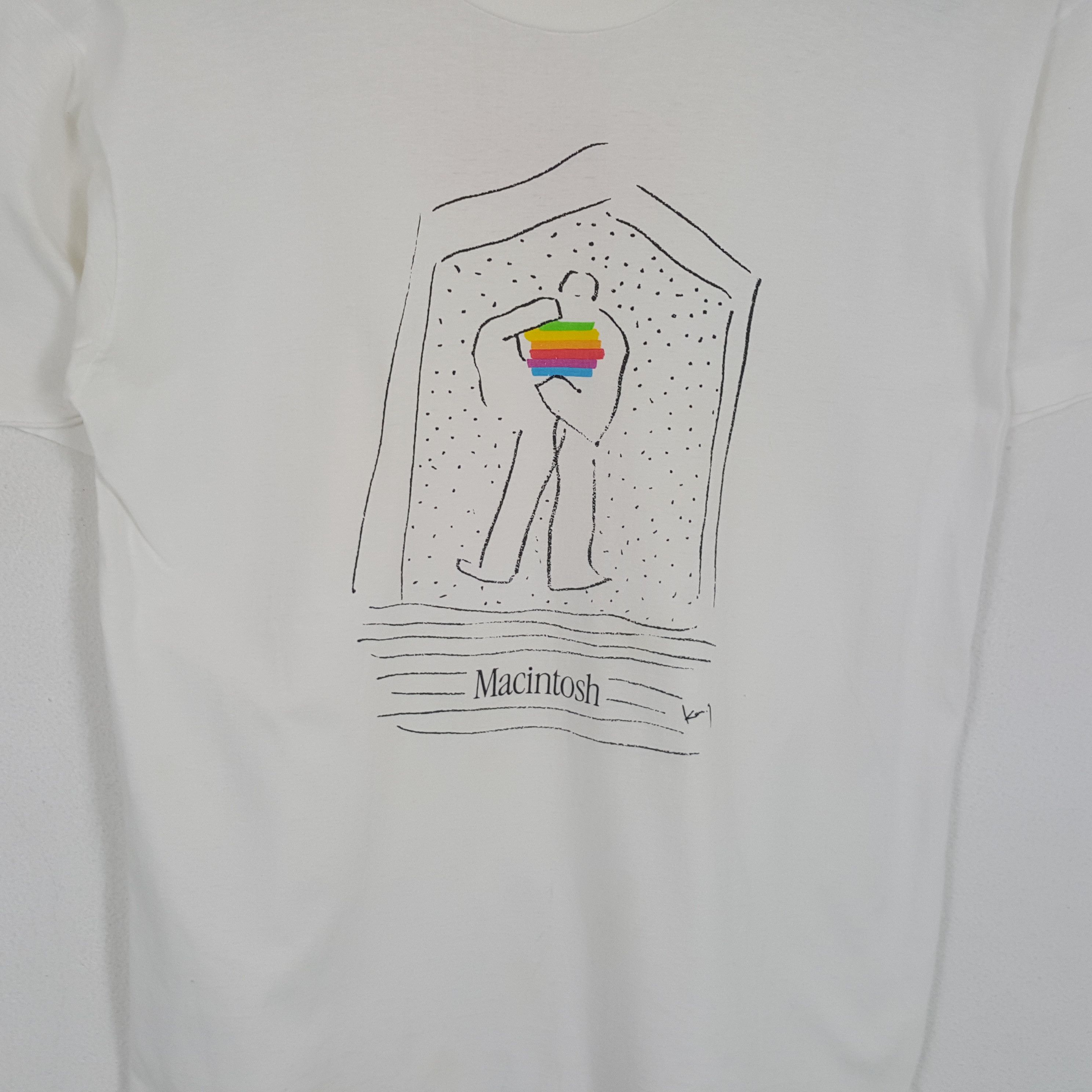 Apple × Mackintosh × Vintage APPLE MANCINTOSH Promo Style Vintage Tshirt Size US M / EU 48-50 / 2 - 2 Thumbnail