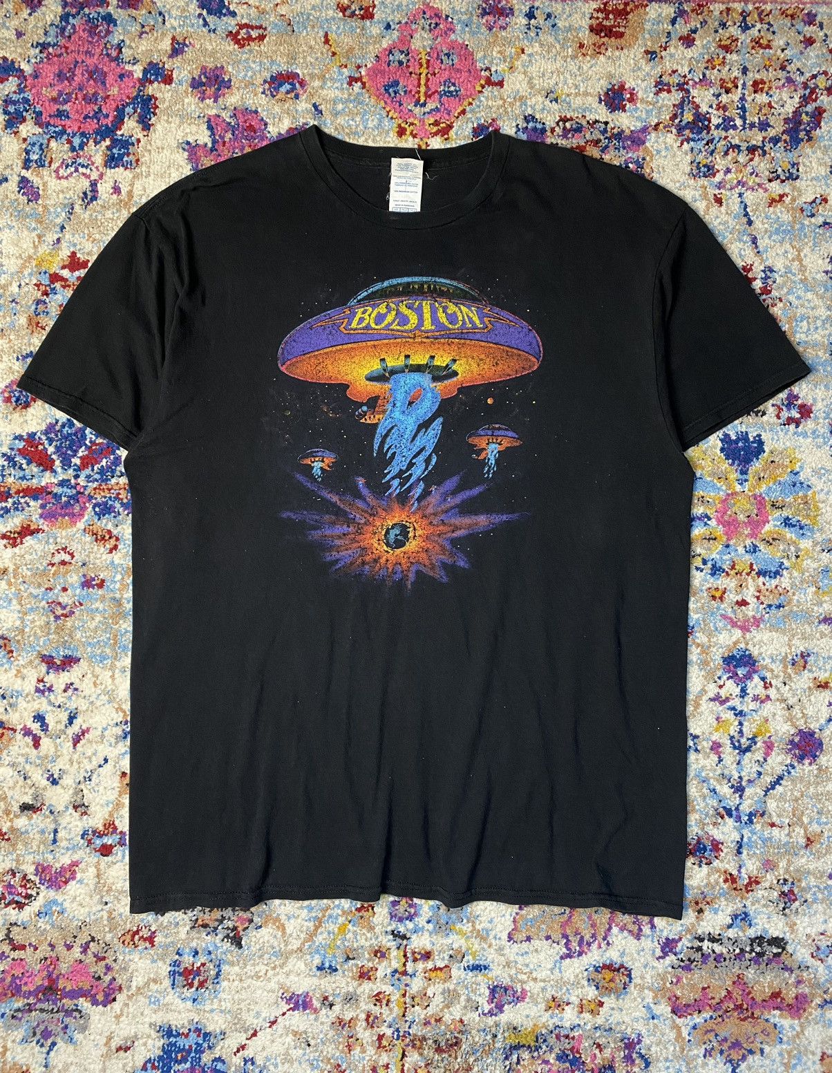 2002 Boston Band T Shirt Spaceship Delta Tag XL