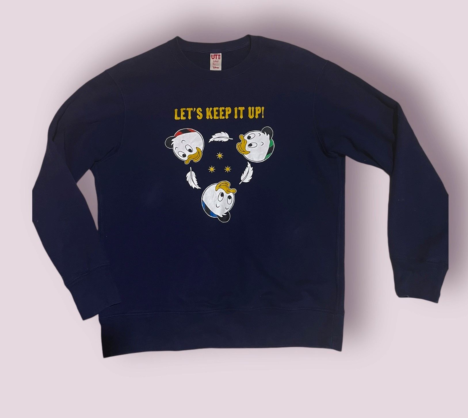 Disney × Uniqlo Donald Duck's Triplet Nephew Sweatshirt Size L / US 10 / IT 46 - 1 Thumbnail