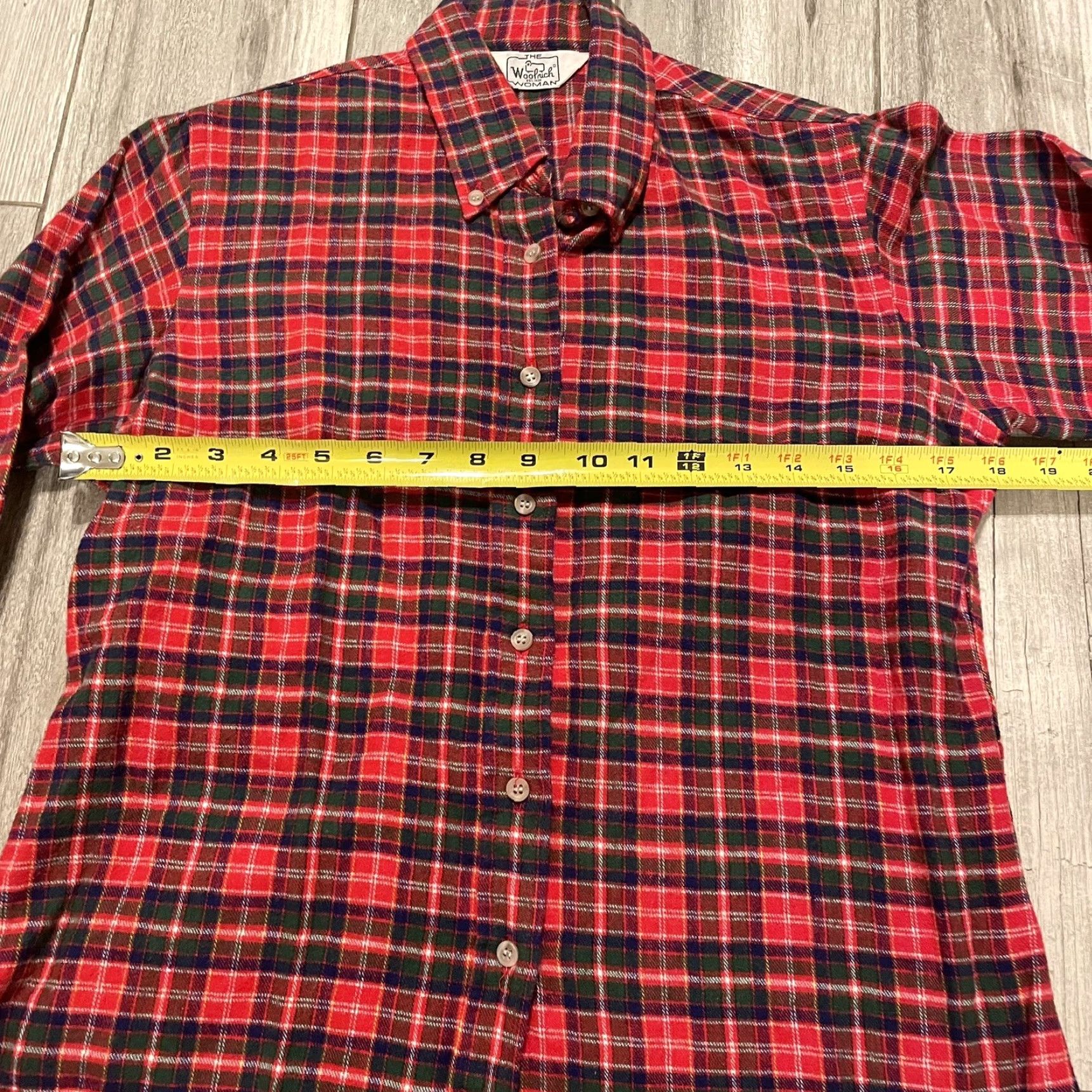 Vintage VINTAGE Woolrich Woman Button Down Shirt Wool Flannel Plaid Red 80s Slim Regular Size 12 Size XL / US 12-14 / IT 48-50 - 7 Thumbnail