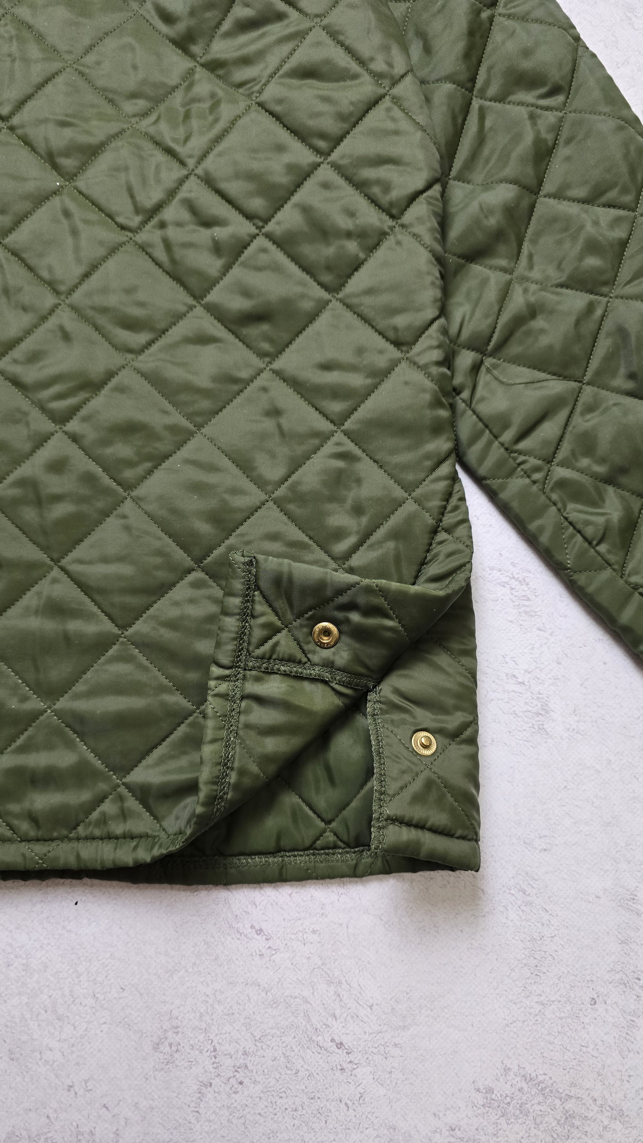 Barbour Liddesdale Quilted Jacket Olive Corduroy Collar Heritage Size US L / EU 52-54 / 3 - 5 Thumbnail