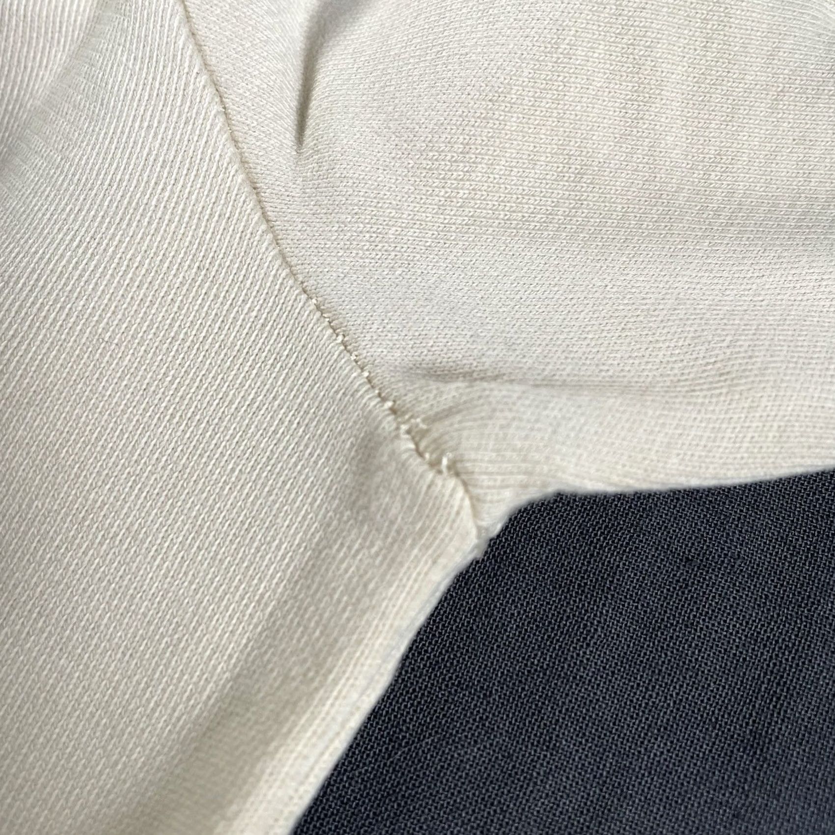Cuisse de Grenouille VINTAGE Cuisse de Grenouille Pullover Mens Large Beige Paris Patch Sweater Knit Cotton Size US L / EU 52-54 / 3 - 7 Thumbnail