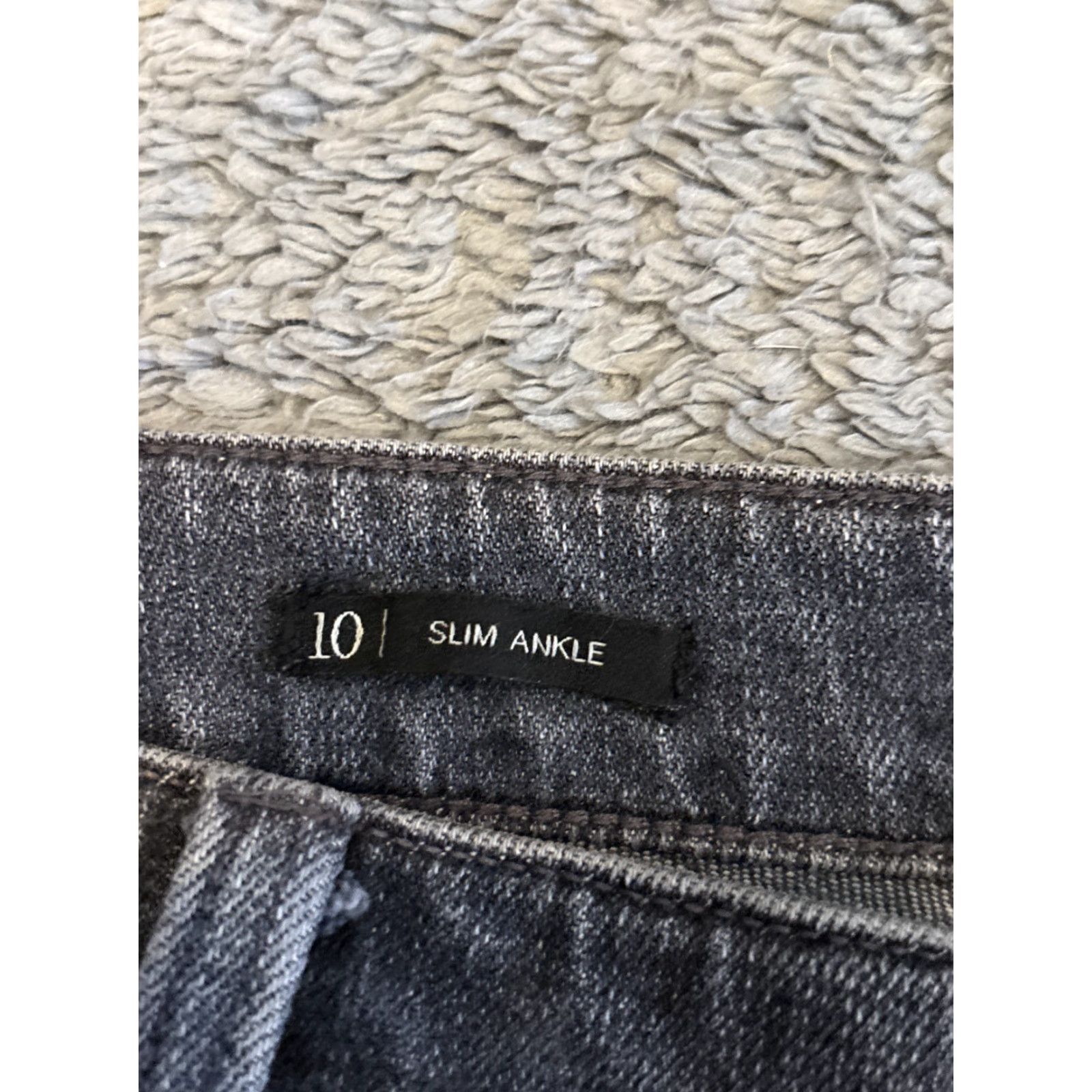 Talbots Talbots Jeans Womens 10 Slim Ankle Five Pocket Gray Stretch Denim Size 32" / US 10 / IT 46 - 3 Thumbnail