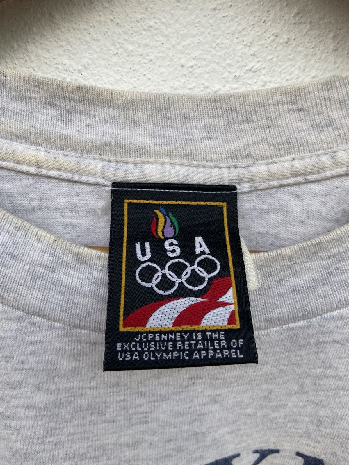 USA Olympics 🔥 Vintage 90s Vintage USA Olympic Nutmeg t shirt Size US L / EU 52-54 / 3 - 8 Thumbnail