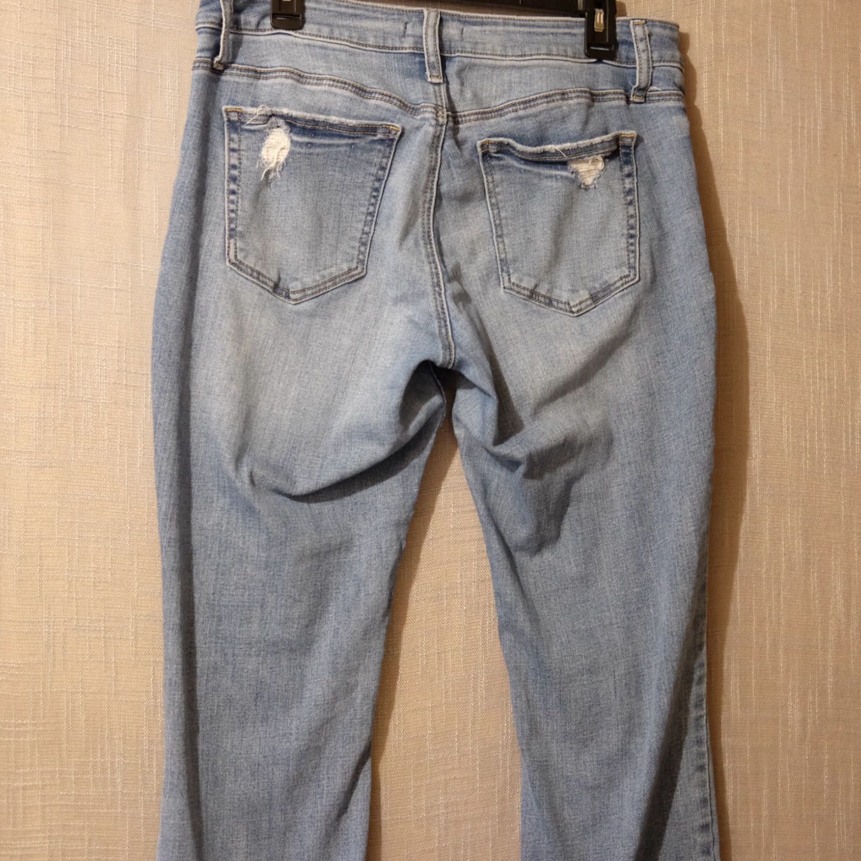 Silver Jeans Co. Silver Jeans Co. Boyfriend Stretch Distressed Womens W31/L29 Jeans Denim Blue 5-Pocket Design Regular Size 31 Womens Size 24" / US 00 / IT 34 - 6 Thumbnail