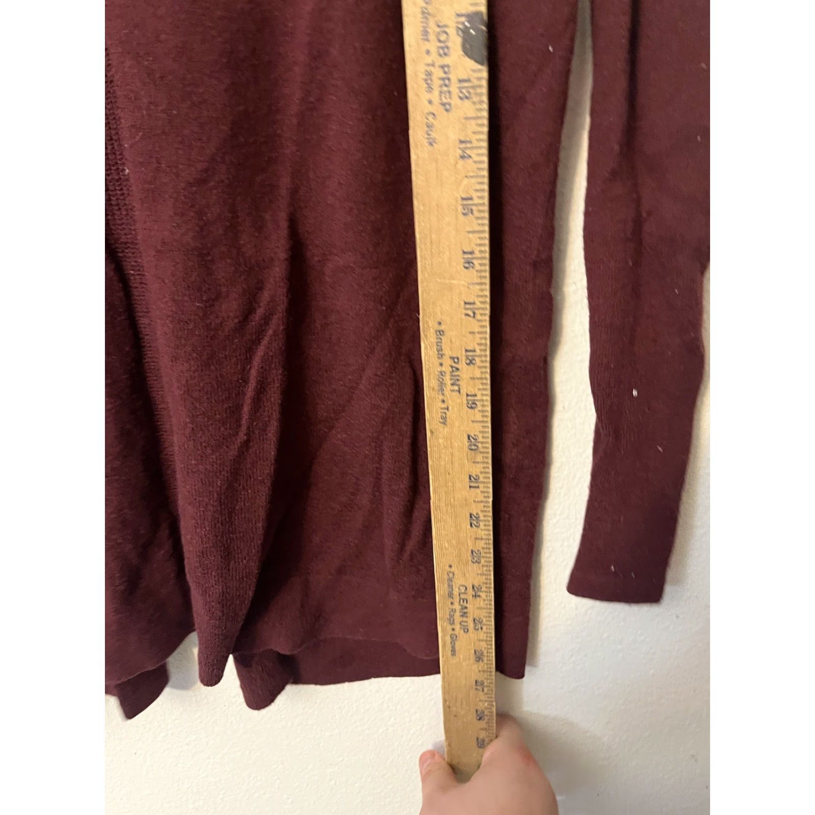 Gap VINTAGE Gap Cardigan Cotton Open Front Short Sleeve Women's Size XS Maroon Solid Size XS / US 0-2 / IT 36-38 - 4 Thumbnail