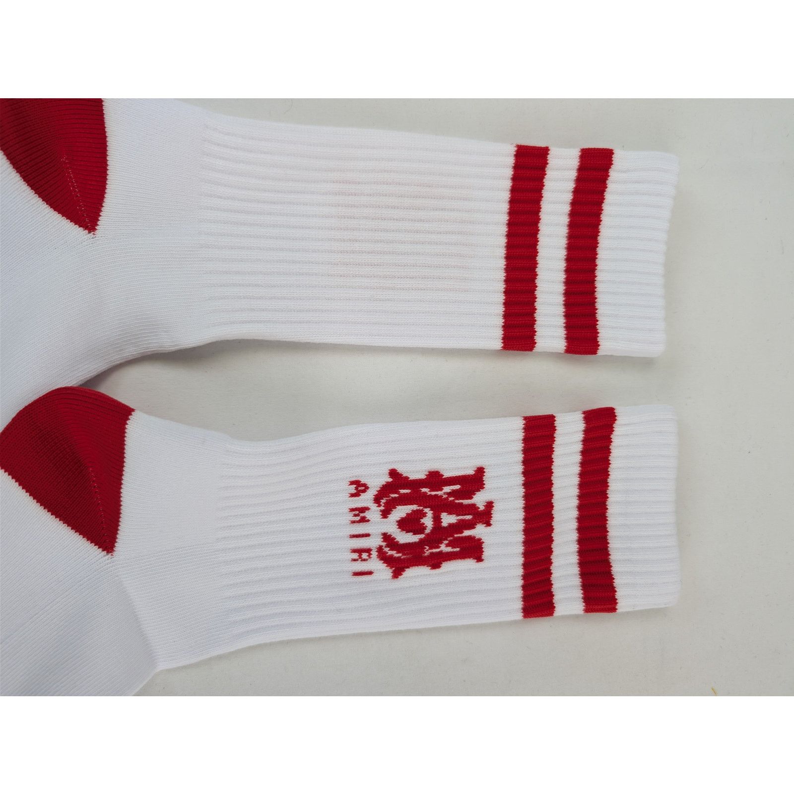 Amiri o1rshd1 Size: 41-42 / MA Tube Socks in White / Red Size ONE SIZE - 8 Thumbnail