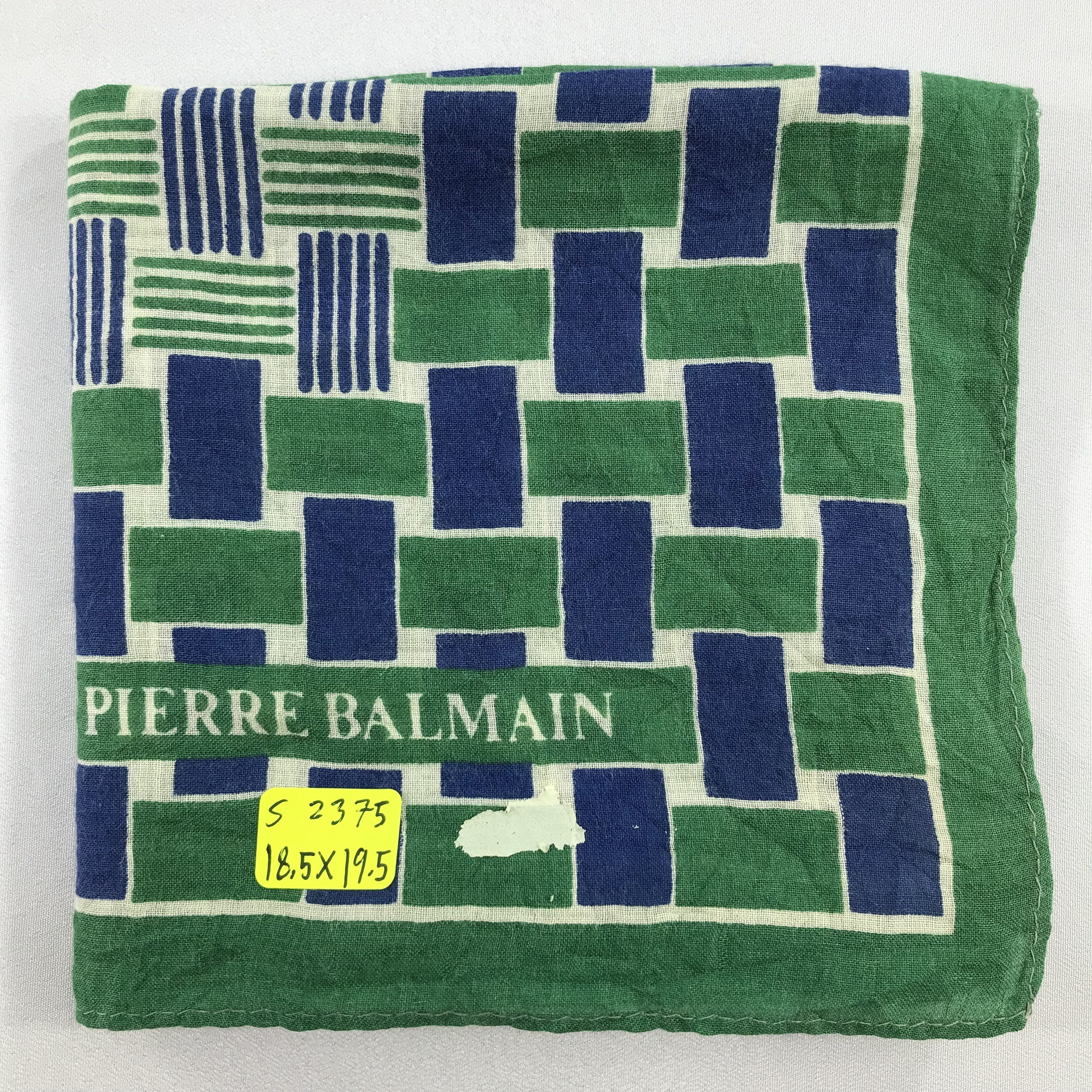 Pierre Balmain × Vintage Pierre Balmain Bandana / Handkerchief / Neckerchief - S2375 Size ONE SIZE - 5 Thumbnail