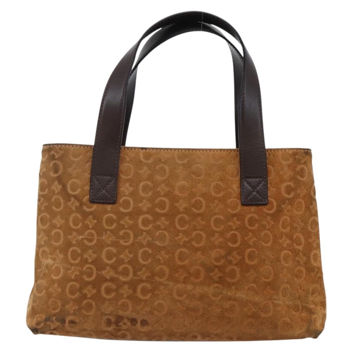 Celine CELINE C Macadam Canvas Hand Bag Brown Gold Size ONE SIZE - 3 Thumbnail