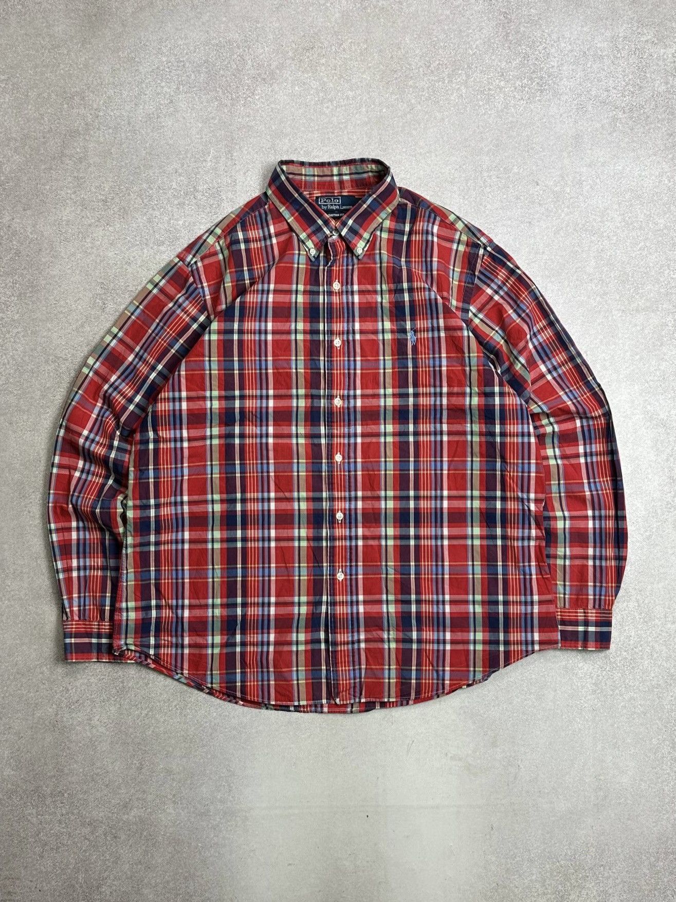 Polo Ralph Lauren Vintage Polo Ralph Lauren Red Checkered Shirt Rare XL Size US XL / EU 56 / 4 - 1 Thumbnail
