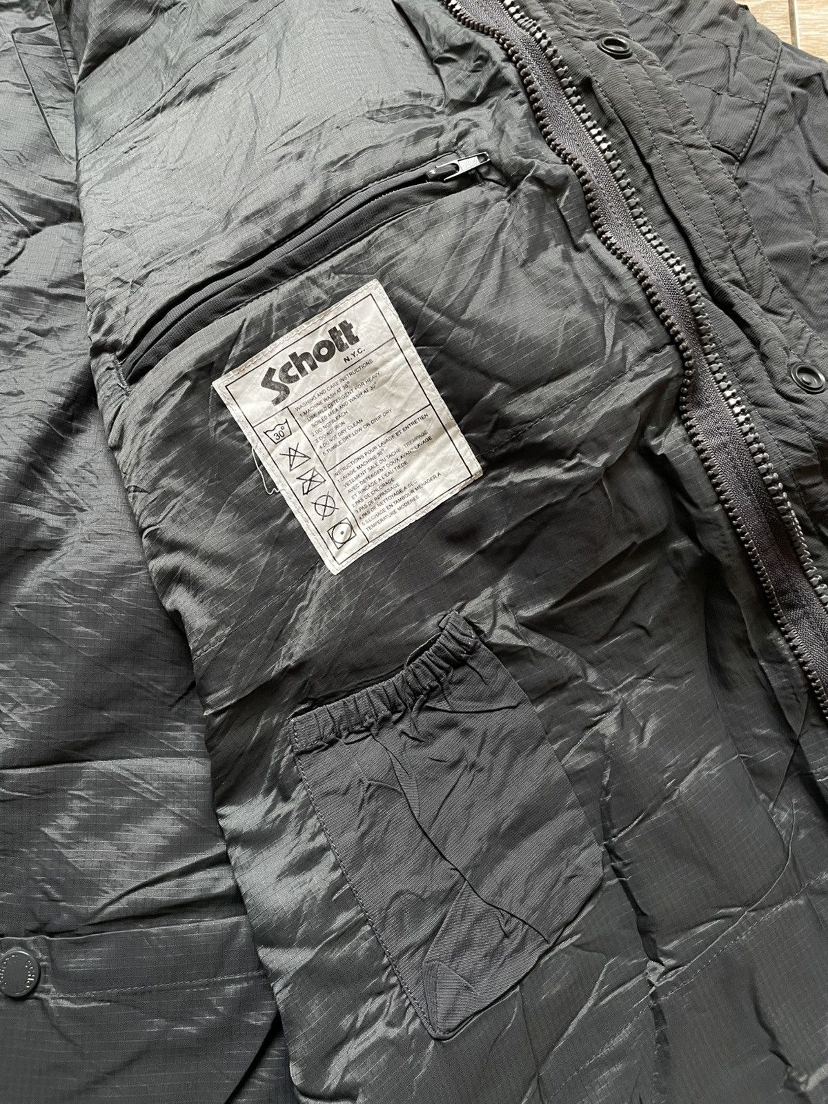 Schott × Vintage Vintage USA Schott NYC Extreme Cold Wheather Nylon Parka Xl Size US XL / EU 56 / 4 - 18 Thumbnail