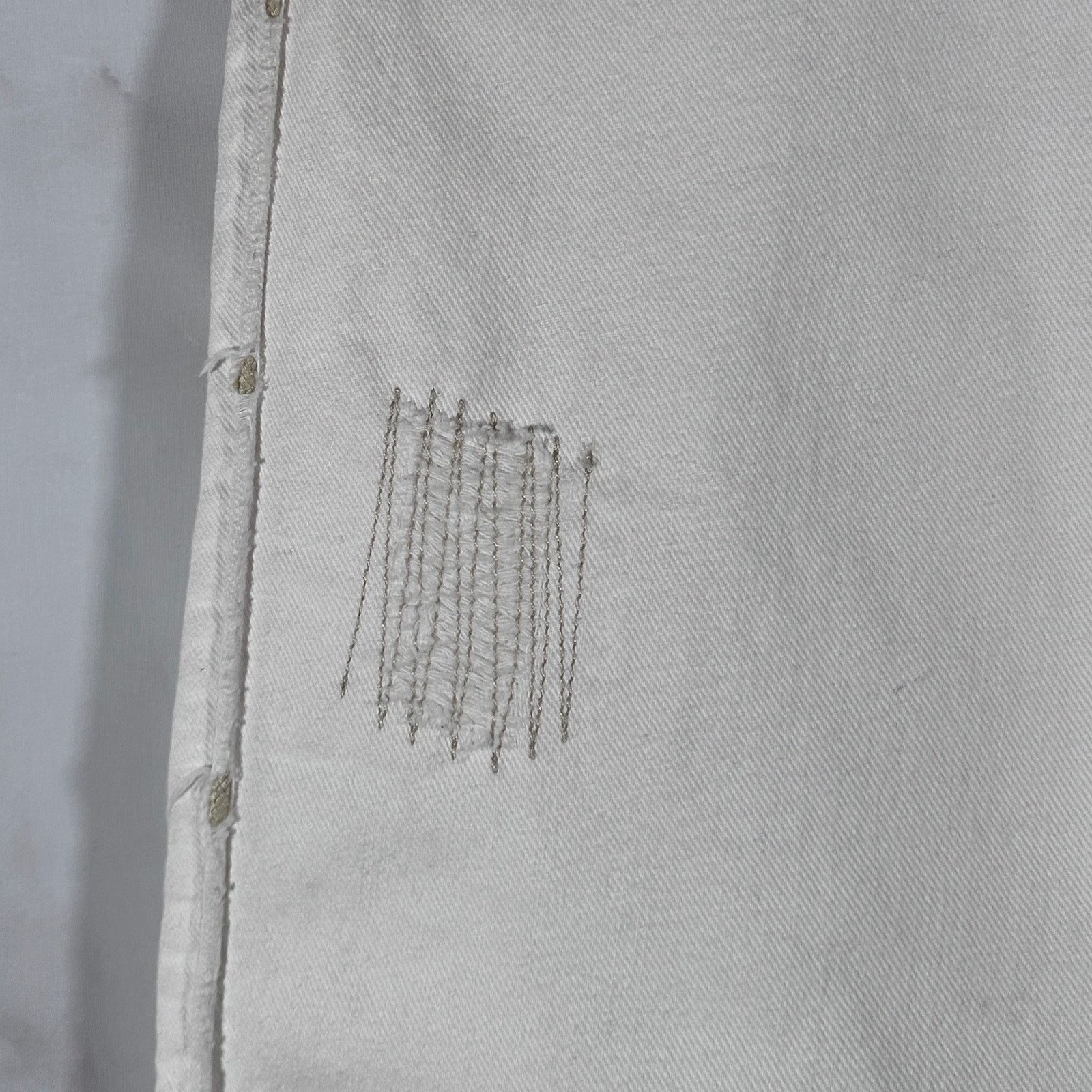 Isabel Marant White Stitch Denim Size US 29 - 2 Thumbnail