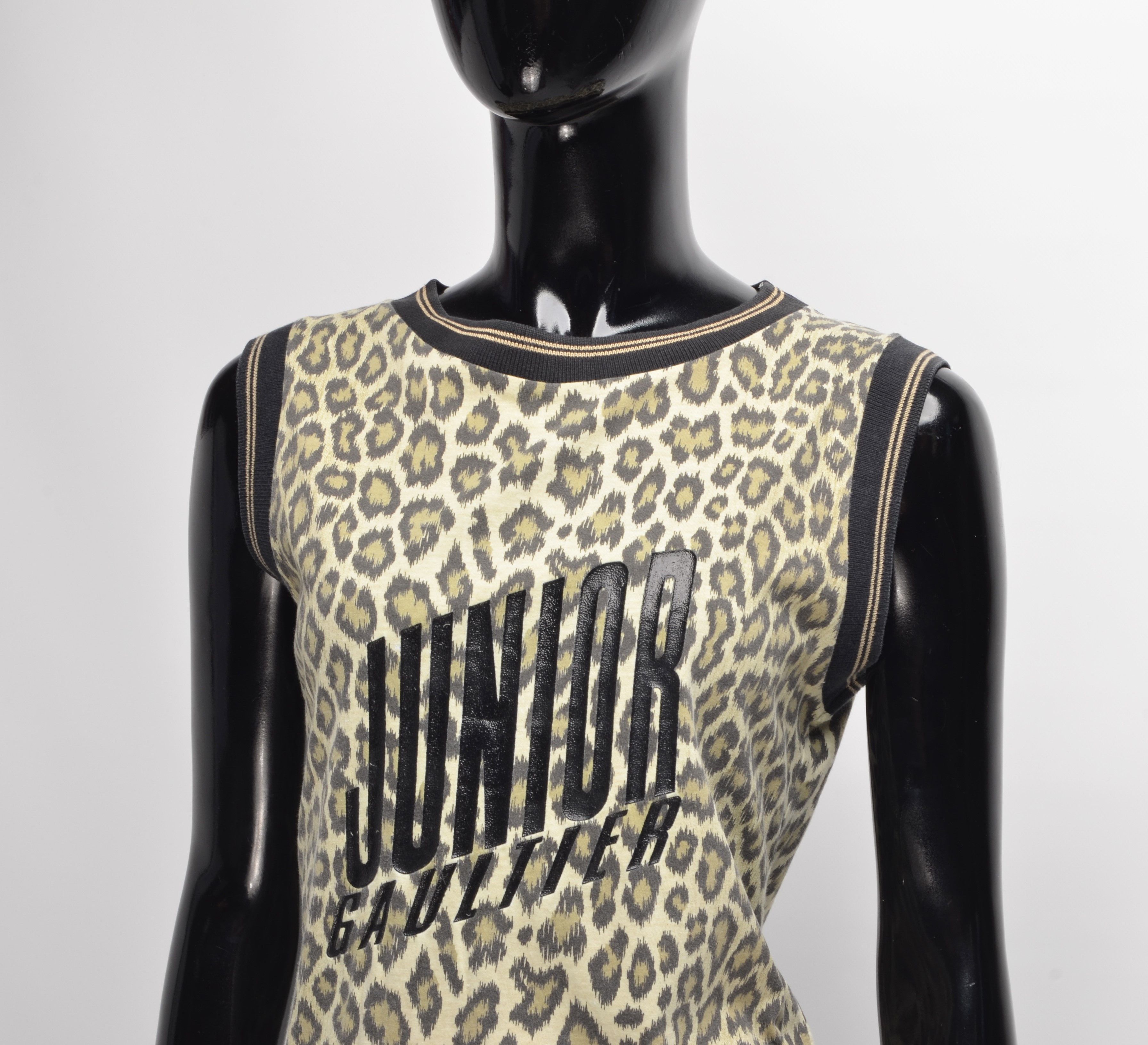 Jean Paul Gaultier Rare Vintage Jean Paul Gaultier Junior Leopard Top Size S / US 4 / IT 40 - 2 Thumbnail