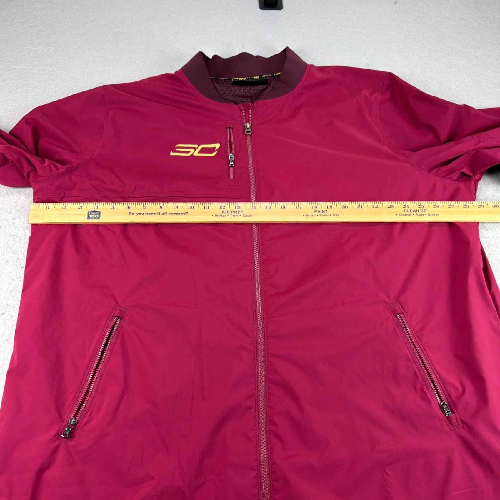 Under Armour Under Armour Steph Curry Jacket Mens 3XL Red Full Zip Long Range Windbreaker Size US XXL / EU 58 / 5 - 6 Thumbnail