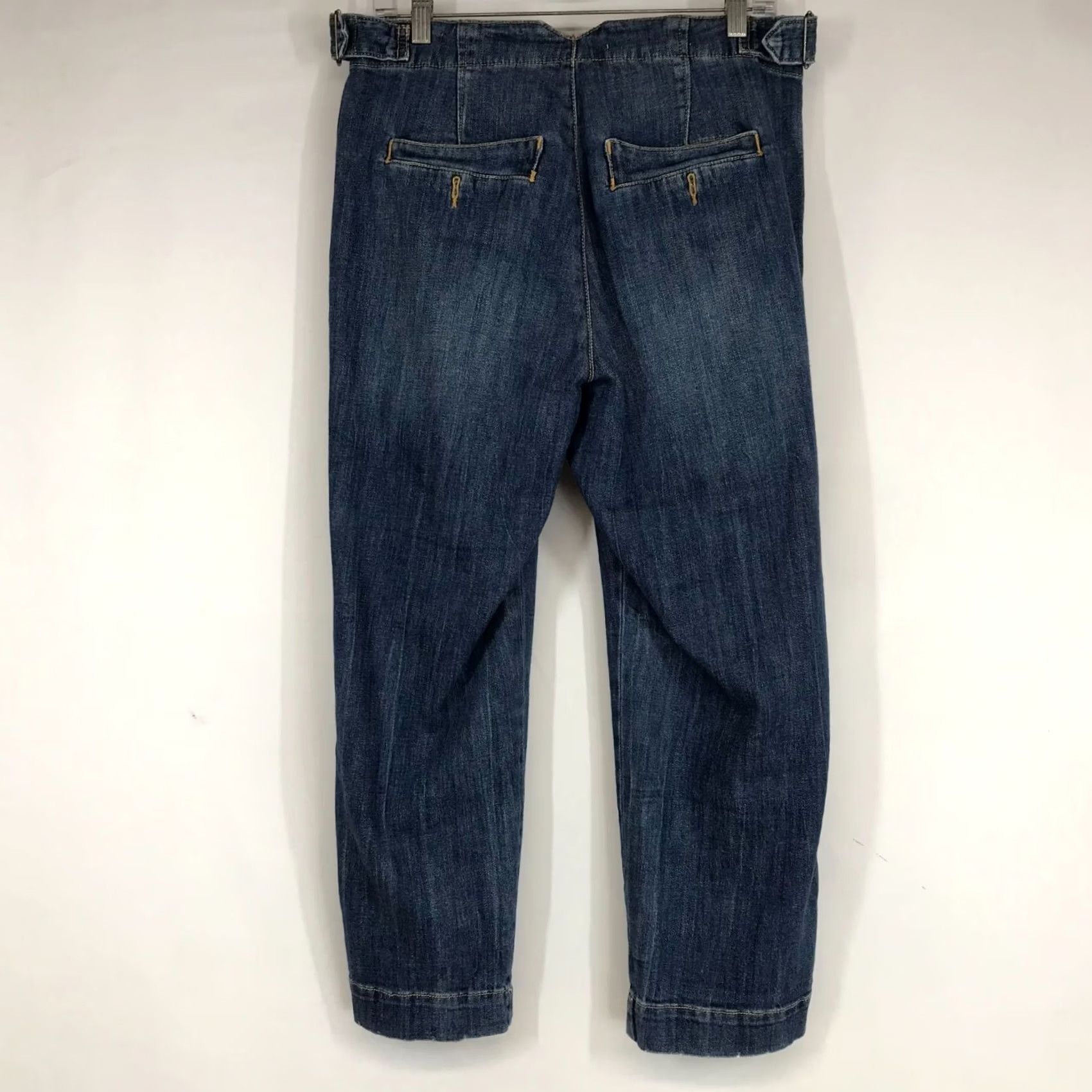 Vintage PILCRO - Womens 27 - Blue Denim Wide Leg Jeans Size 27" / US 4 / IT 40 - 4 Thumbnail