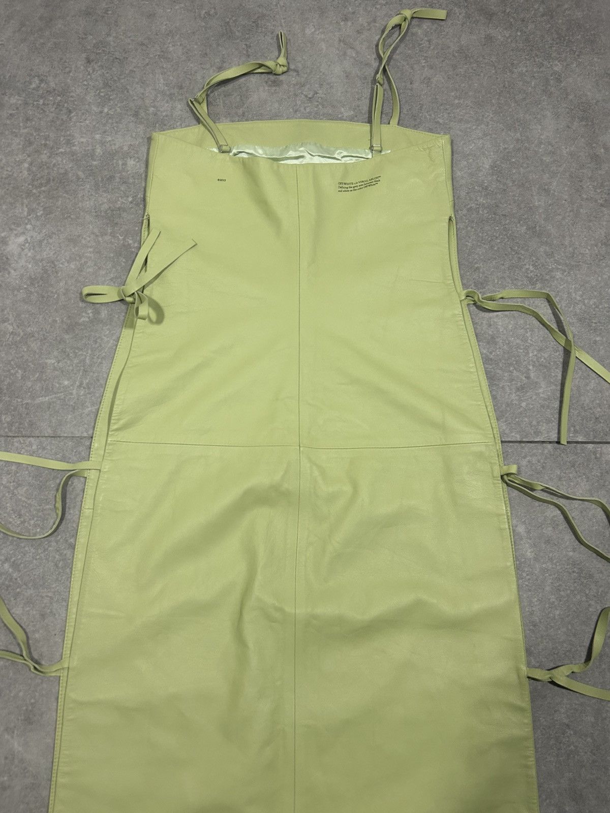Off-White Off White long leather dress Size S / US 4 / IT 40 - 1 Thumbnail
