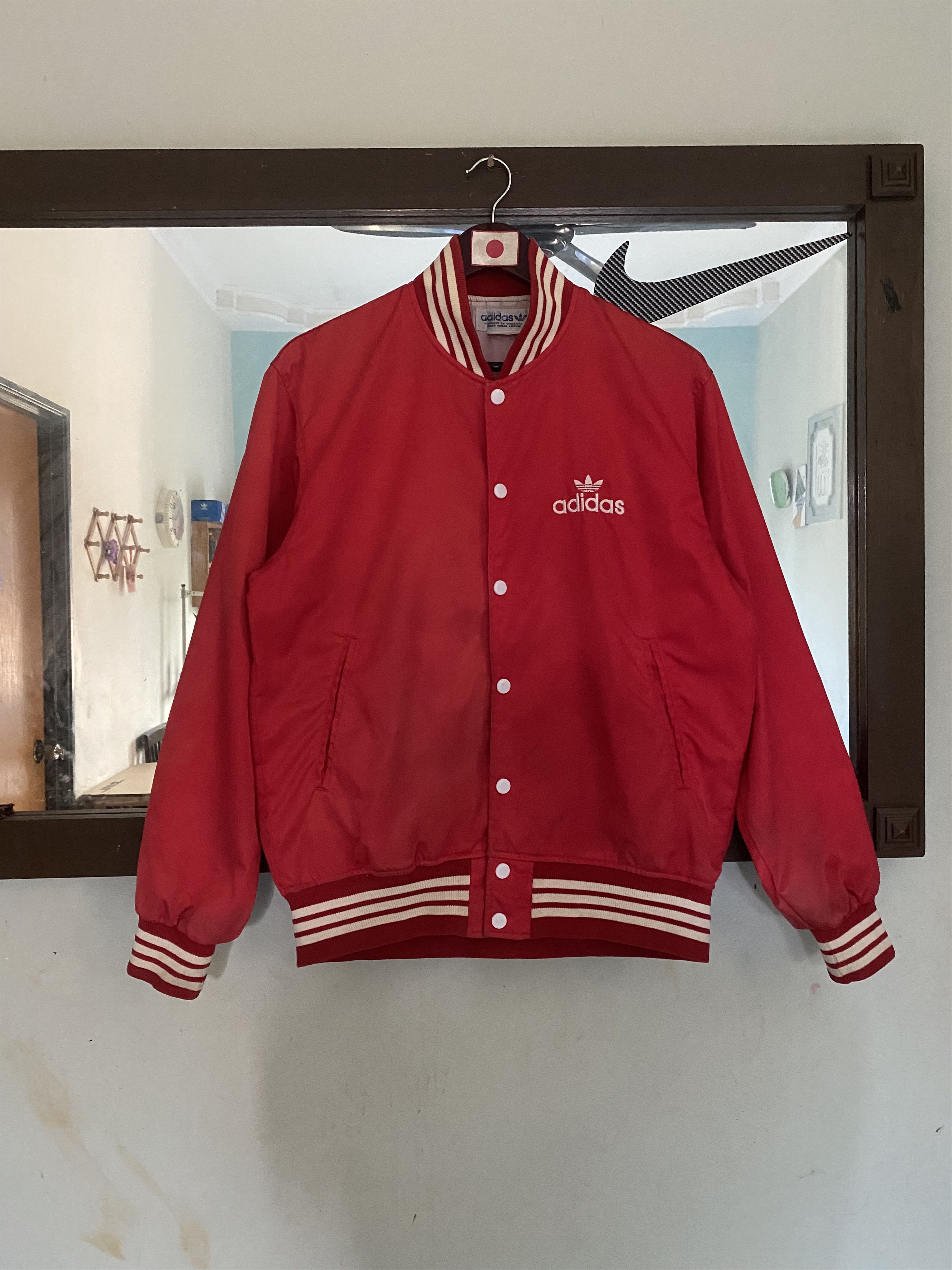 Adidas × Vintage Vintage 90s Adidas Button Jacket Size US L / EU 52-54 / 3 - 1 Thumbnail