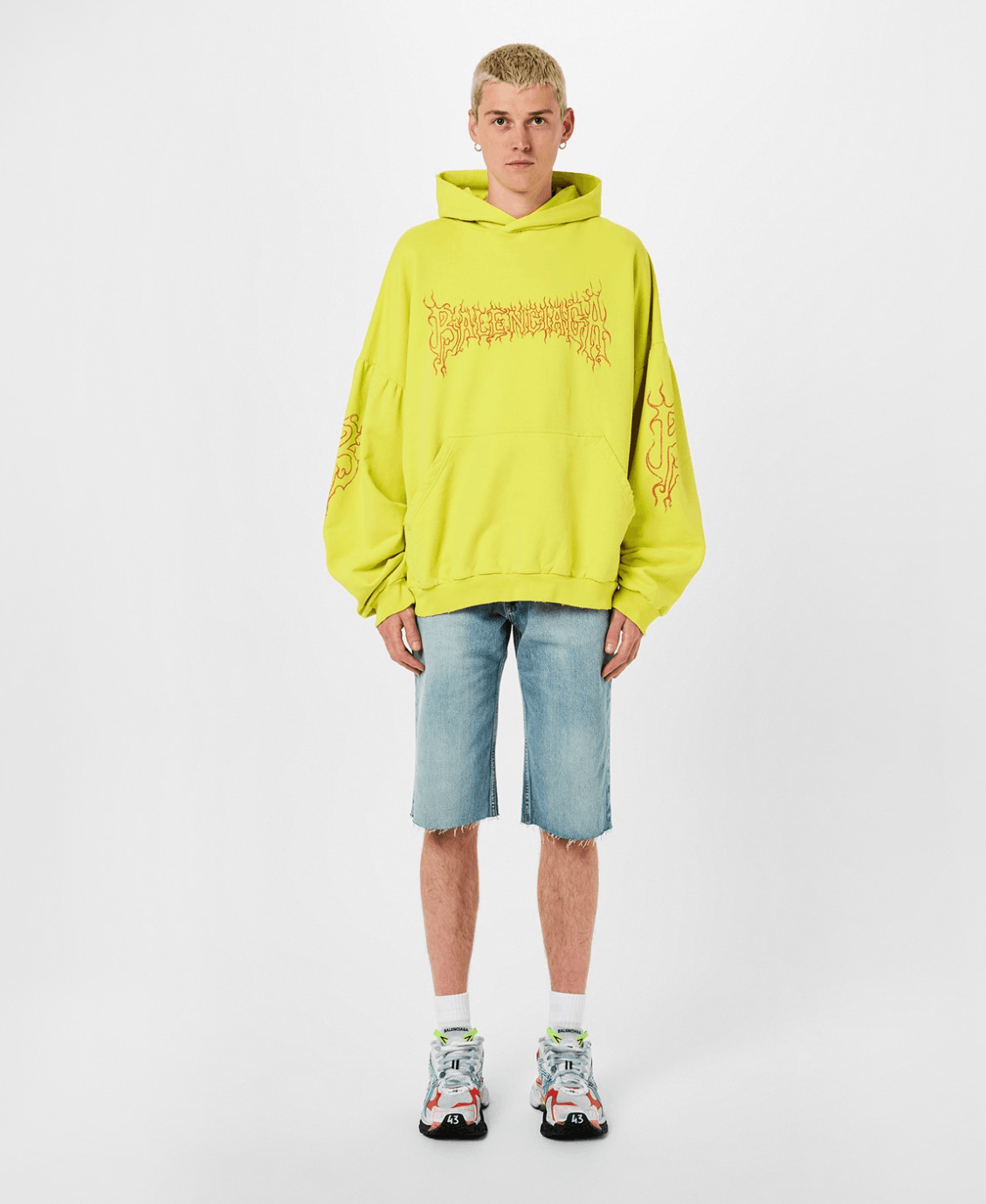 Balenciaga BALENCIAGA Darkwave Molleton Hoodie Size US M / EU 48-50 / 2 - 3 Thumbnail