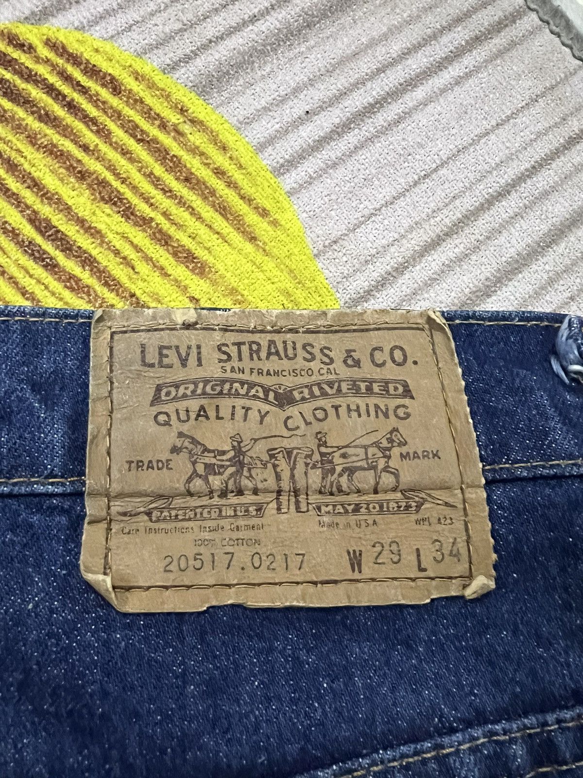 Levi's × Levi's Made & Crafted × Levi's Vintage Clothing FLARE💥VINTAGE 80’s LEVIS 517 ORANGE TAG BUTTON #8 Size US 28 / EU 44 - 17 Thumbnail