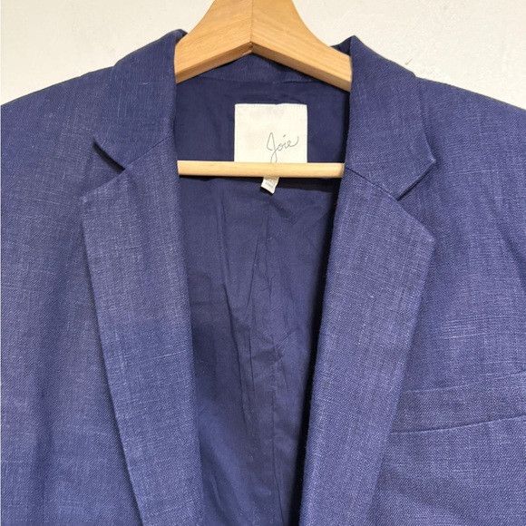 Joie Joie Navy Linen Blend Blazer Size 4 Size S / US 4 / IT 40 - 3 Thumbnail