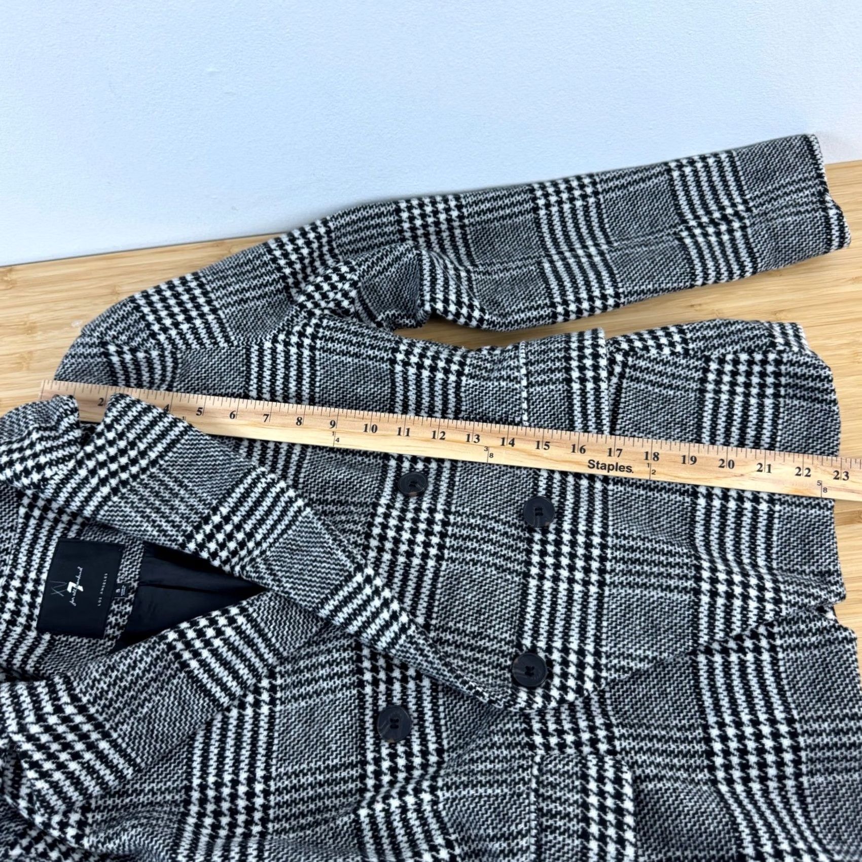 7 For All Mankind 7 For All Mankind Women's Plaid Blazer Jacket S Preppy Wool Size S / US 4 / IT 40 - 4 Thumbnail