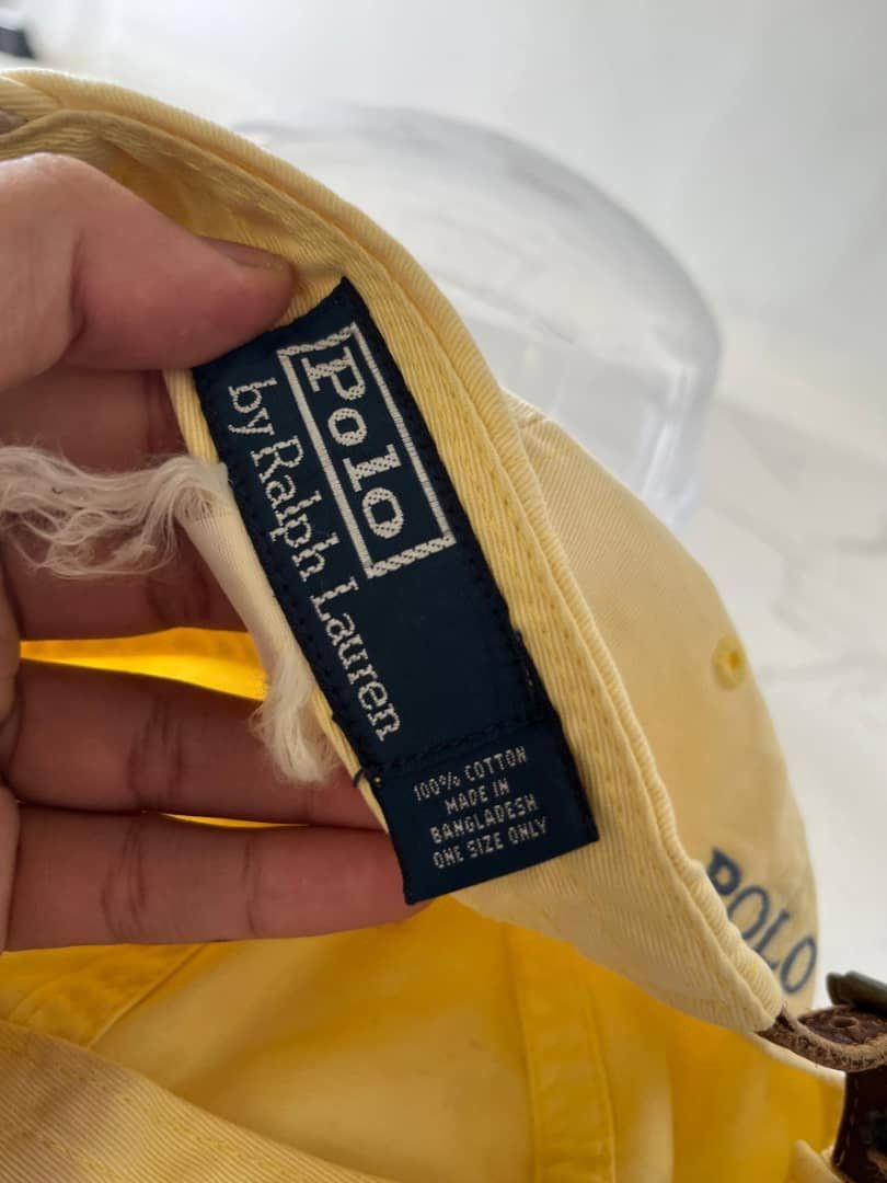 Polo Ralph Lauren VINTAGE POLO RALPH LAUREN SMALL PONY ADJUSTABLE LEATHER HAT Size ONE SIZE - 12 Thumbnail