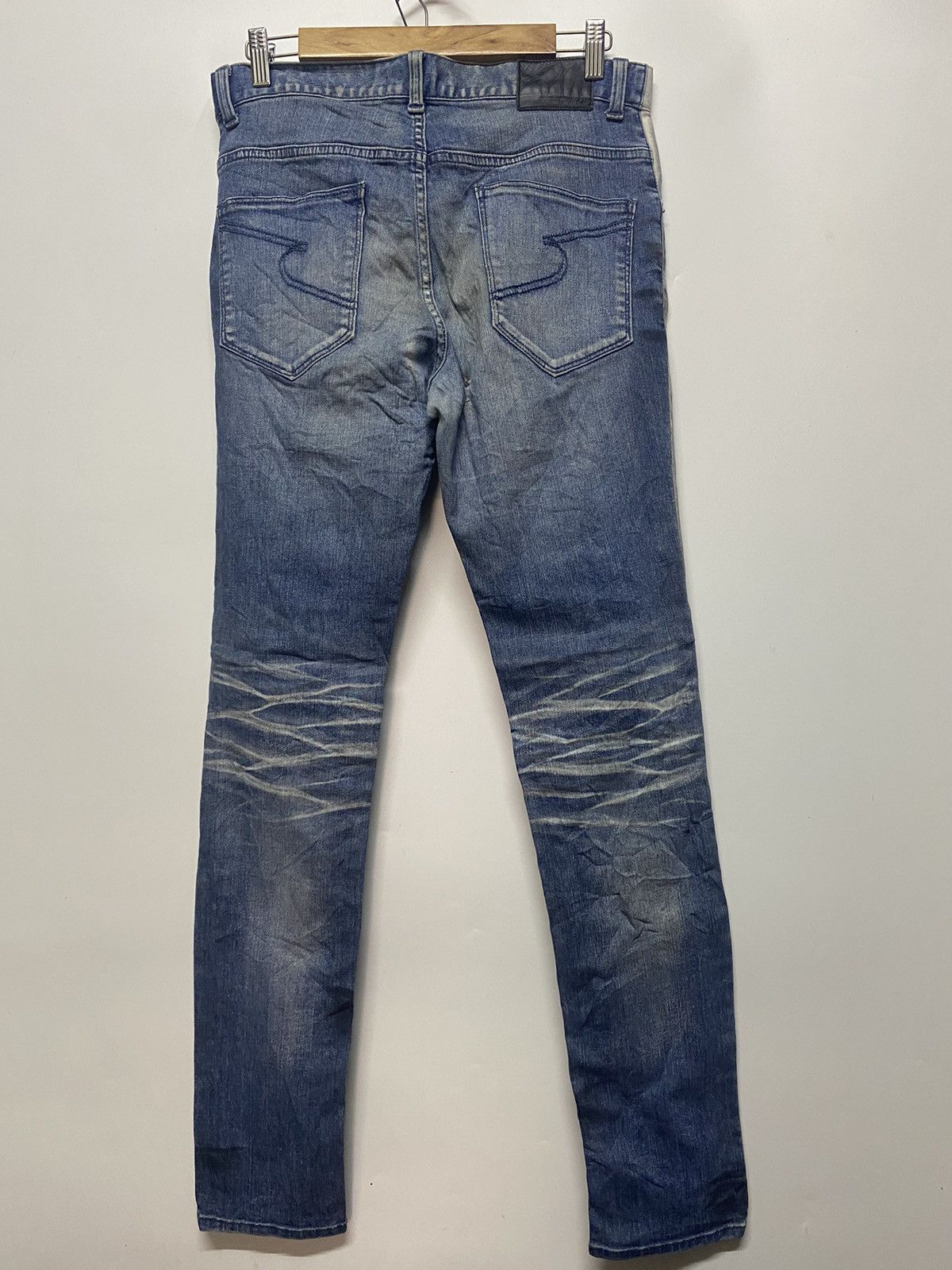 Hysteric Glamour Semantic Design Distressed Denim Stretch Jeans Art Size US 32 / EU 48 - 2 Thumbnail