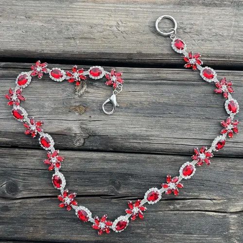 Jewelry Pigeon Blood Ruby Pants Chain, Wallet Chain Size ONE SIZE - 4 Thumbnail