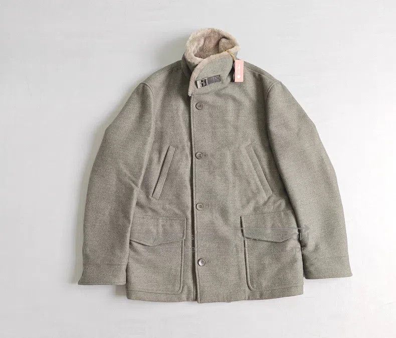 Loro Piana Loro Piana Men's wool jacket coat, green-gray, 100% prime Size US S / EU 44-46 / 1 - 1 Thumbnail