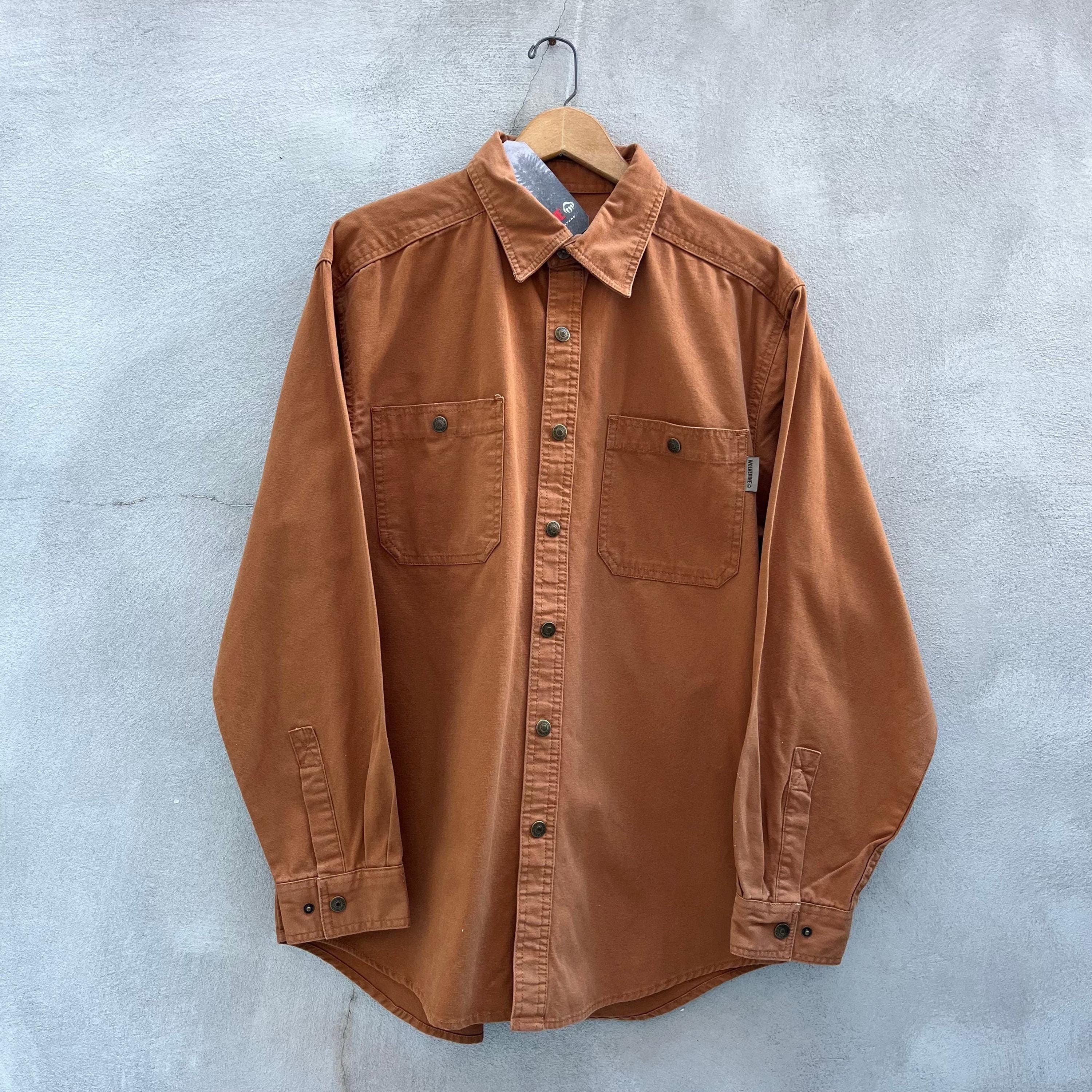 Vintage × Wolverine Wolverine Brown NOS Long Sleeve Button Down Shirt Size US L / EU 52-54 / 3 - 1 Thumbnail