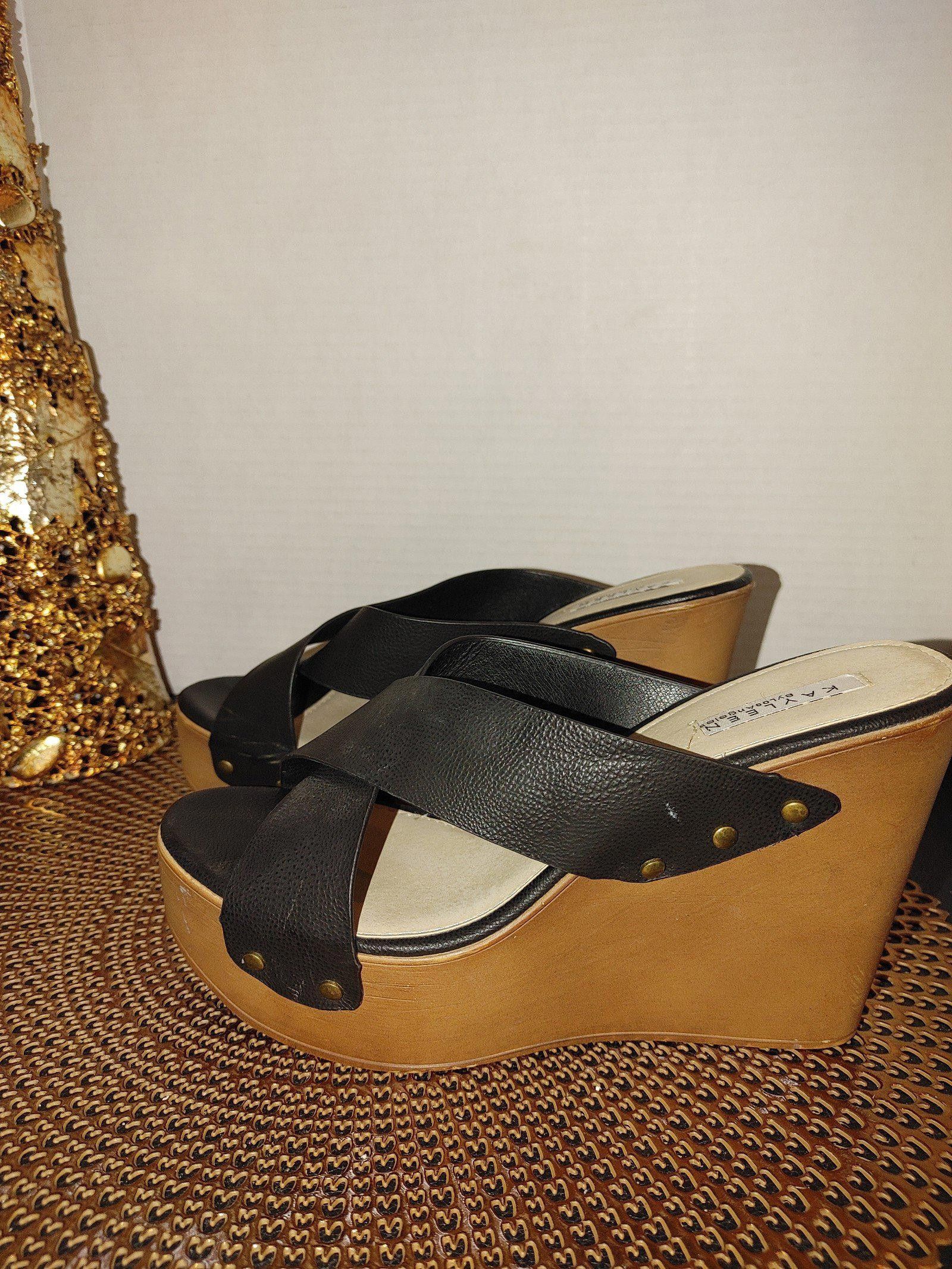 Designer Kayleen by Los Angeles Criss Cross Wedge Size 8.5 Size US 8.5 / IT 38.5 - 1 Thumbnail