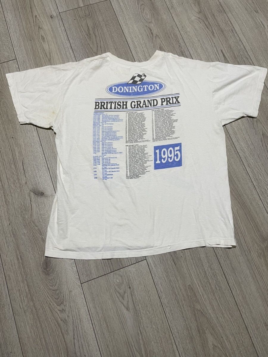 Vintage Archive Vintage 1995 British Grand Prix Donington T Shirt Size US XL / EU 56 / 4 - 4 Thumbnail