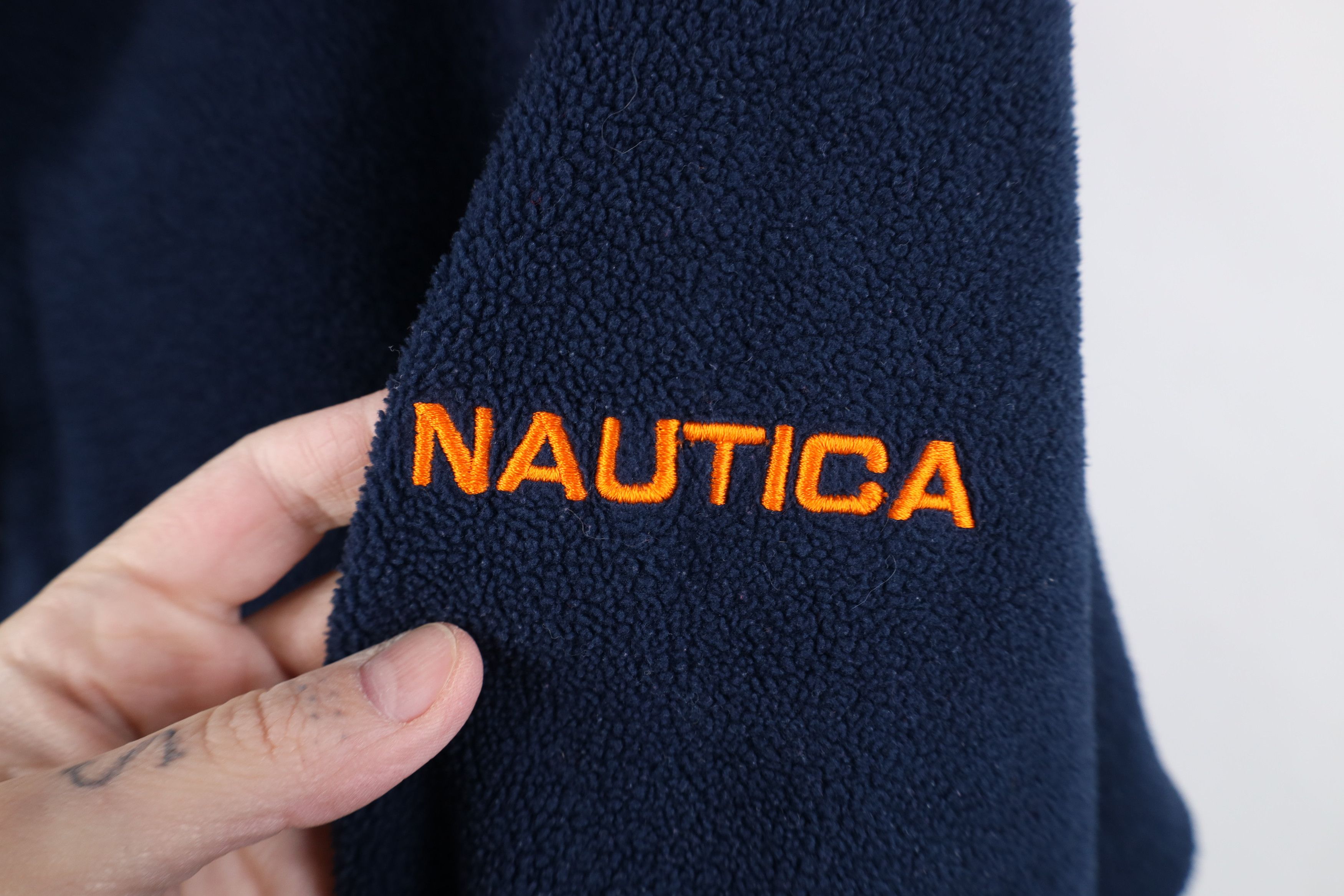 Nautica Vintage 90s Nautica Competition Half Zip Fleece Sweater Size US S / EU 44-46 / 1 - 4 Thumbnail