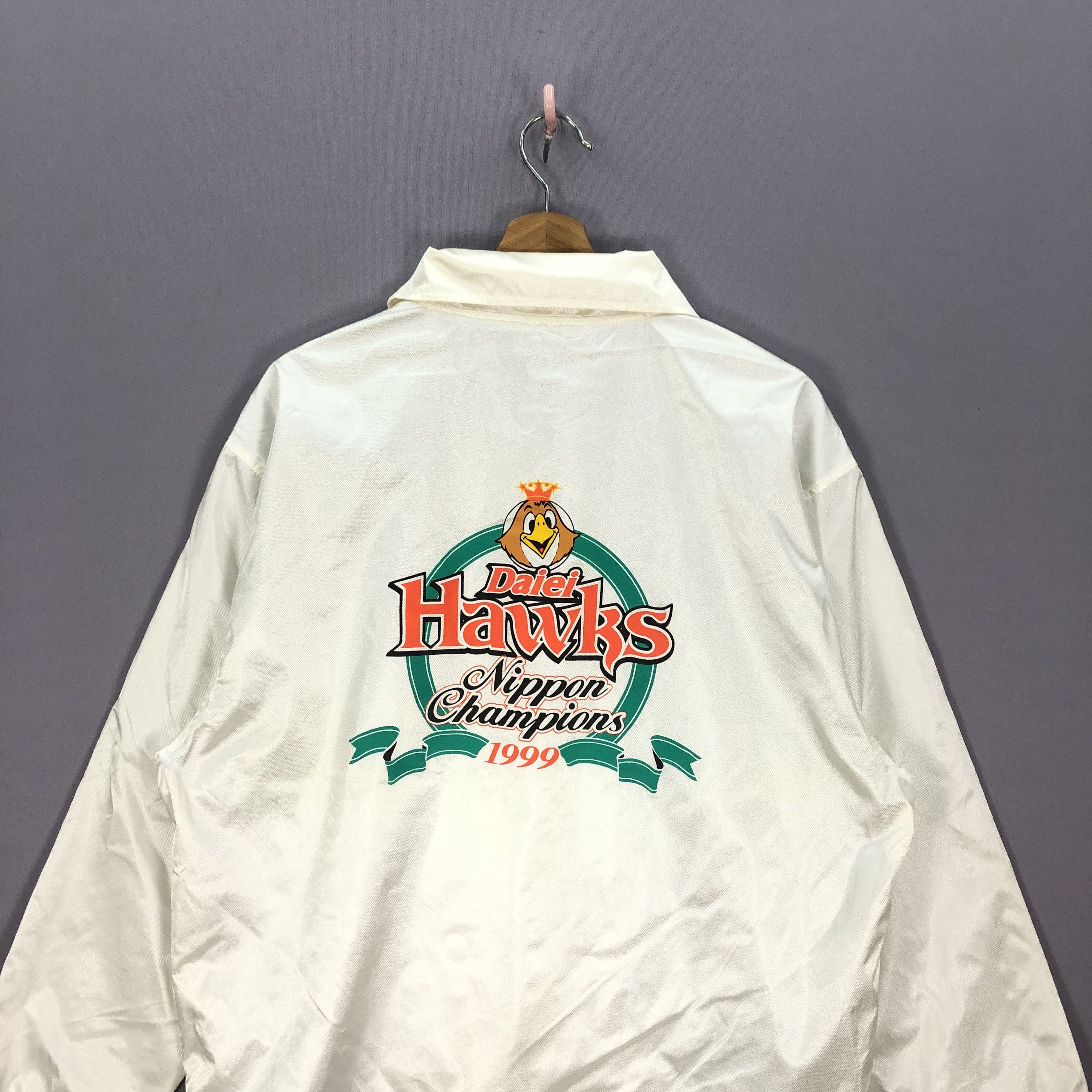 Japanese Brand × Vintage Vintage 1999 Daiei Hawks Nippon Champion Coach Jacket Size US L / EU 52-54 / 3 - 6 Thumbnail