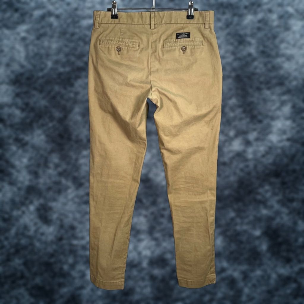 Banana Republic Banana Republic Mason Chino Pants 29 x 32 Tan Cotton-Blend Slim-Fit Casual Mens Size US 29 - 1 Thumbnail