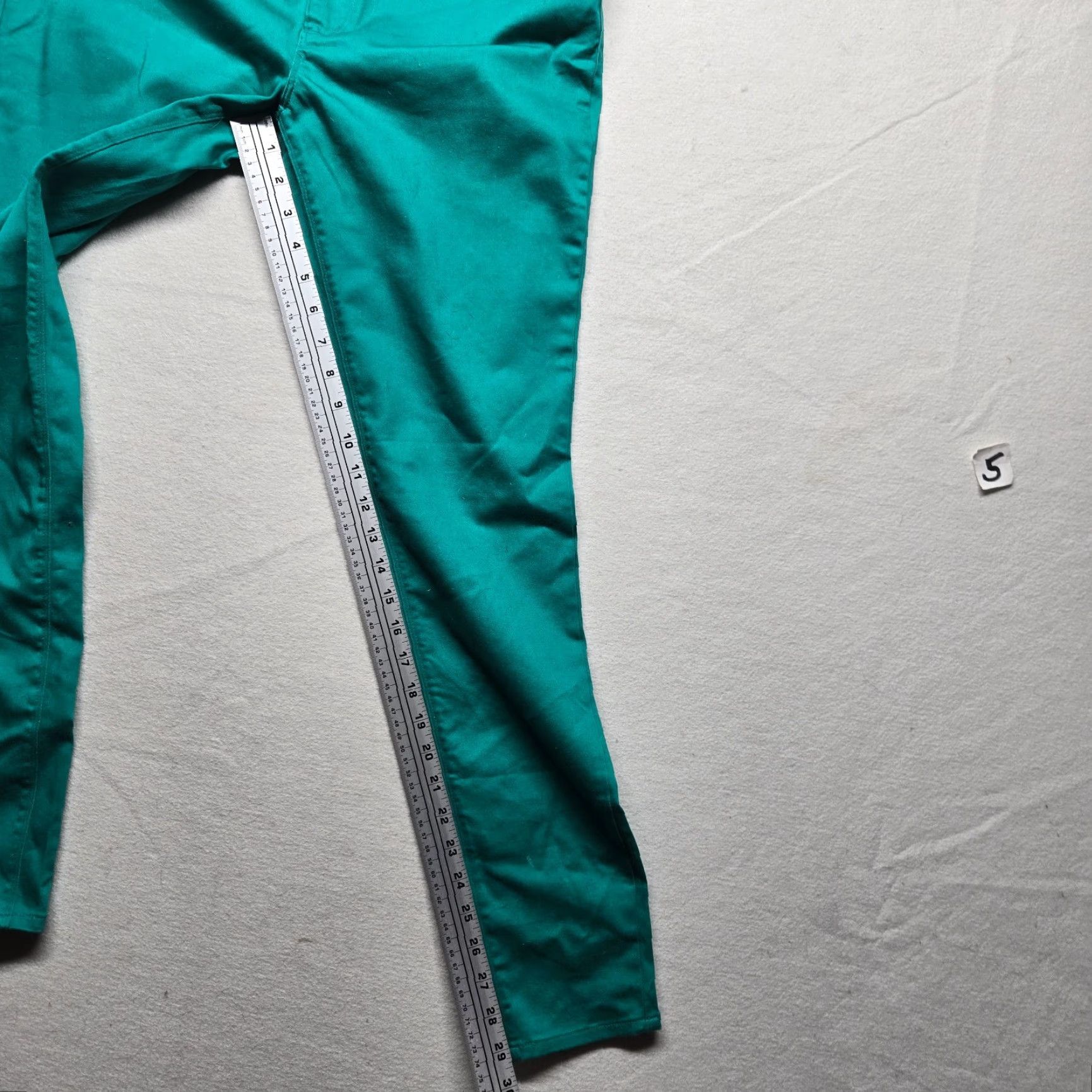 Vintage Cato Womens Pants Mid-Rise Slim Fit Chino Stretch Cotton Blue Size 8 Casual Business Travel Size 30" / US 8 / IT 44 - 7 Thumbnail
