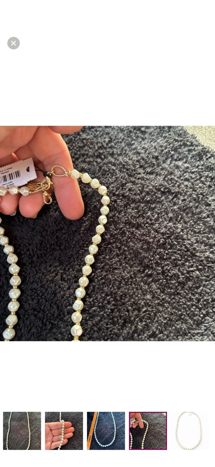 Talbots Talbots Semi Precious Pearl Beaded Necklace Gold Tone NWT C Size ONE SIZE - 2 Thumbnail