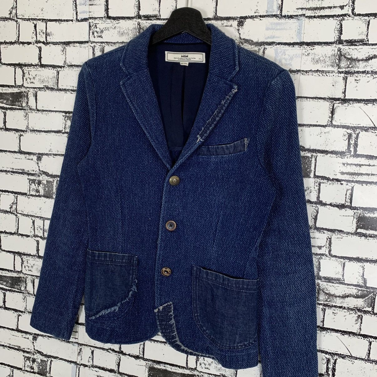 Vintage Vintage Initials Indigo Denim Jacket Size US XS / EU 42 / 0 - 2 Thumbnail