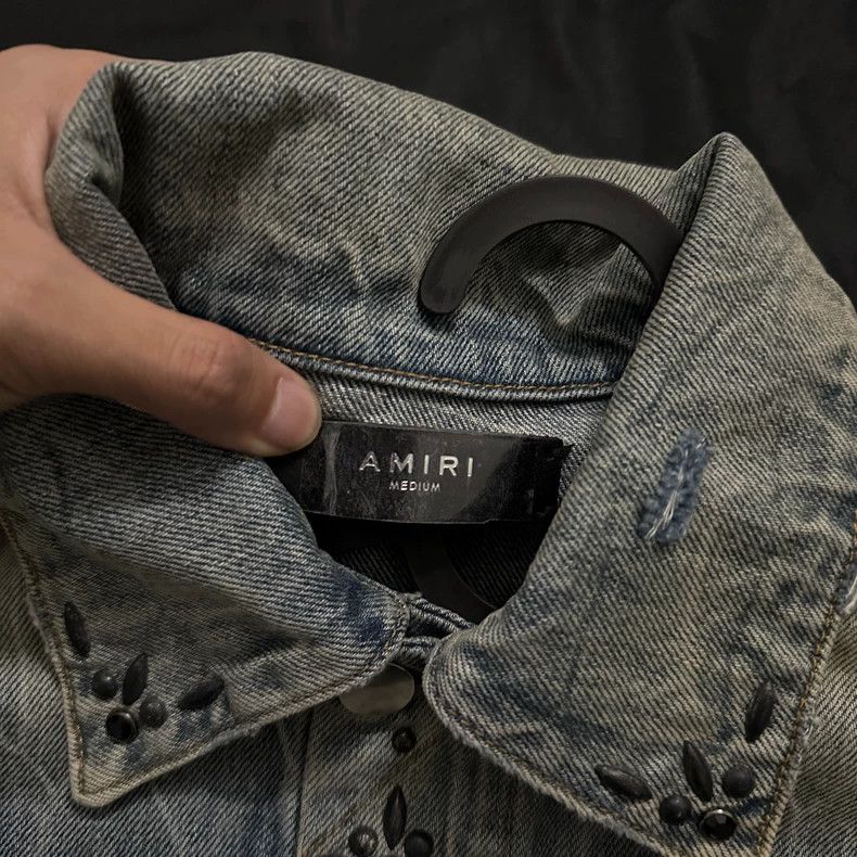 Amiri Amiri 19AW Vintage Studded Trucker Size US M / EU 48-50 / 2 - 3 Thumbnail