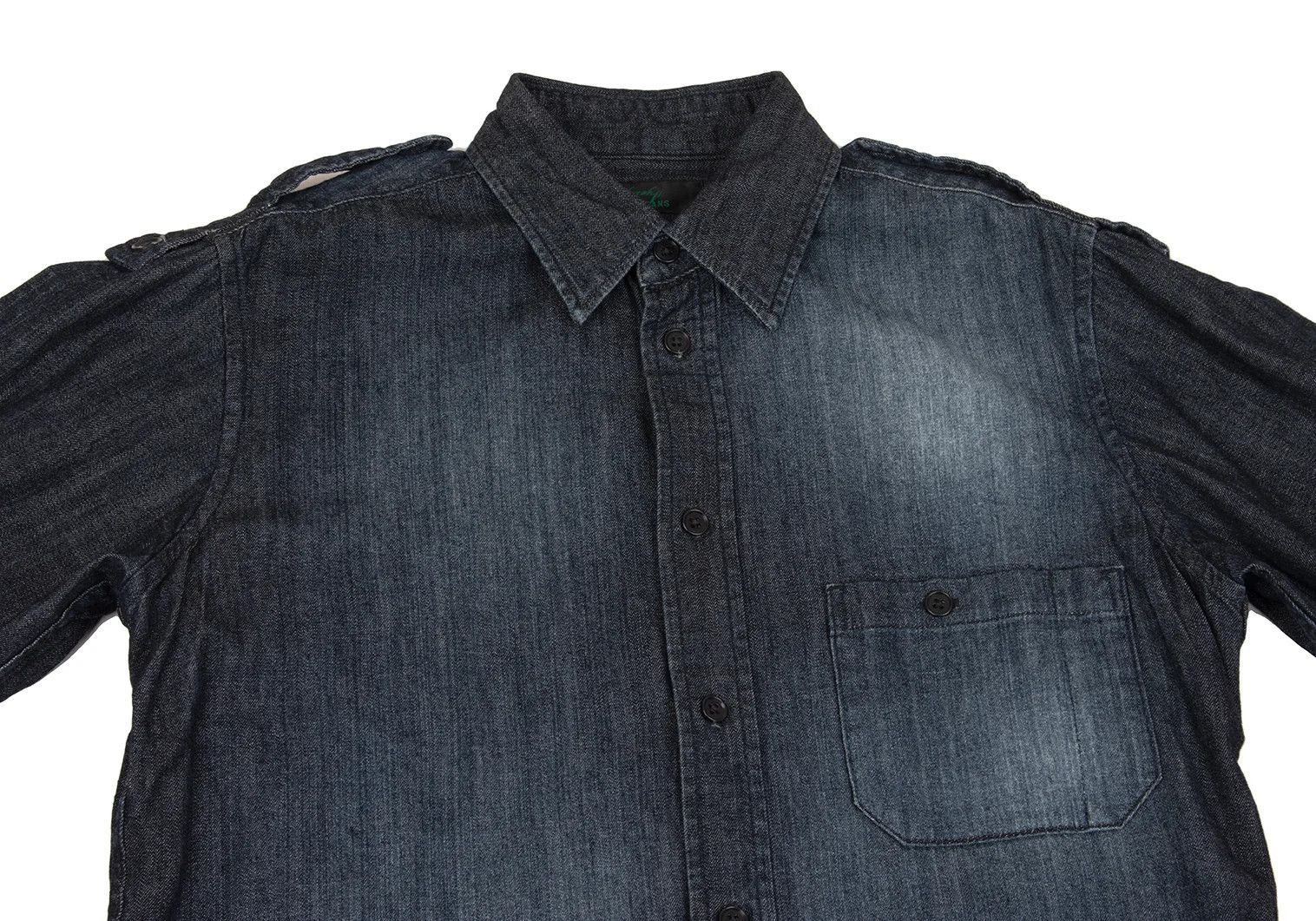 Yohji Yamamoto Yohji Jeans × EDWIN Cotton Epaulet Denim Shirt Indigo Size US S / EU 44-46 / 1 - 2 Thumbnail