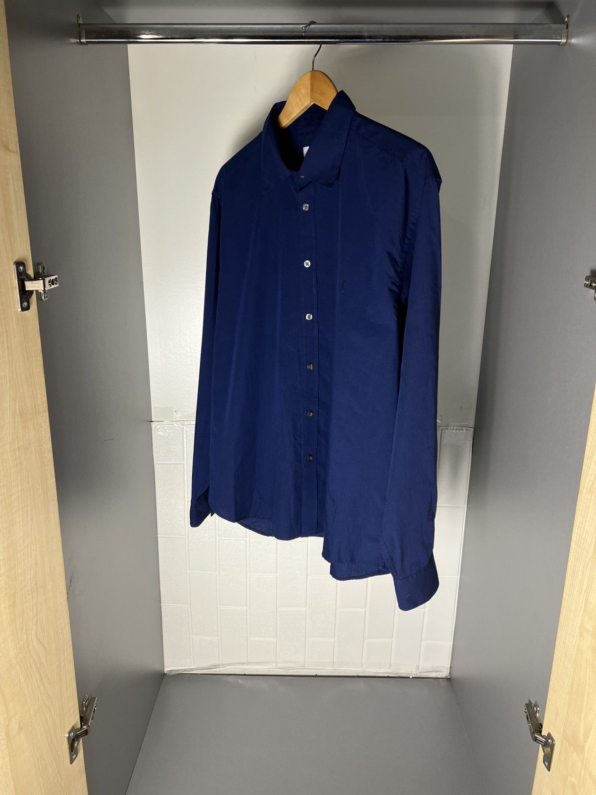 Saint Laurent Paris VINTAGE YVES SAINT LAURENT CLASSIC DESIGNER SHIRT CASUAL 90s Size US XL / EU 56 / 4 - 10 Thumbnail