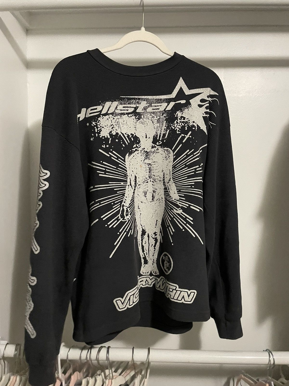 HELLSTAR Hellstar Studios Victory Thermal Long Sleeve Grey | Grailed