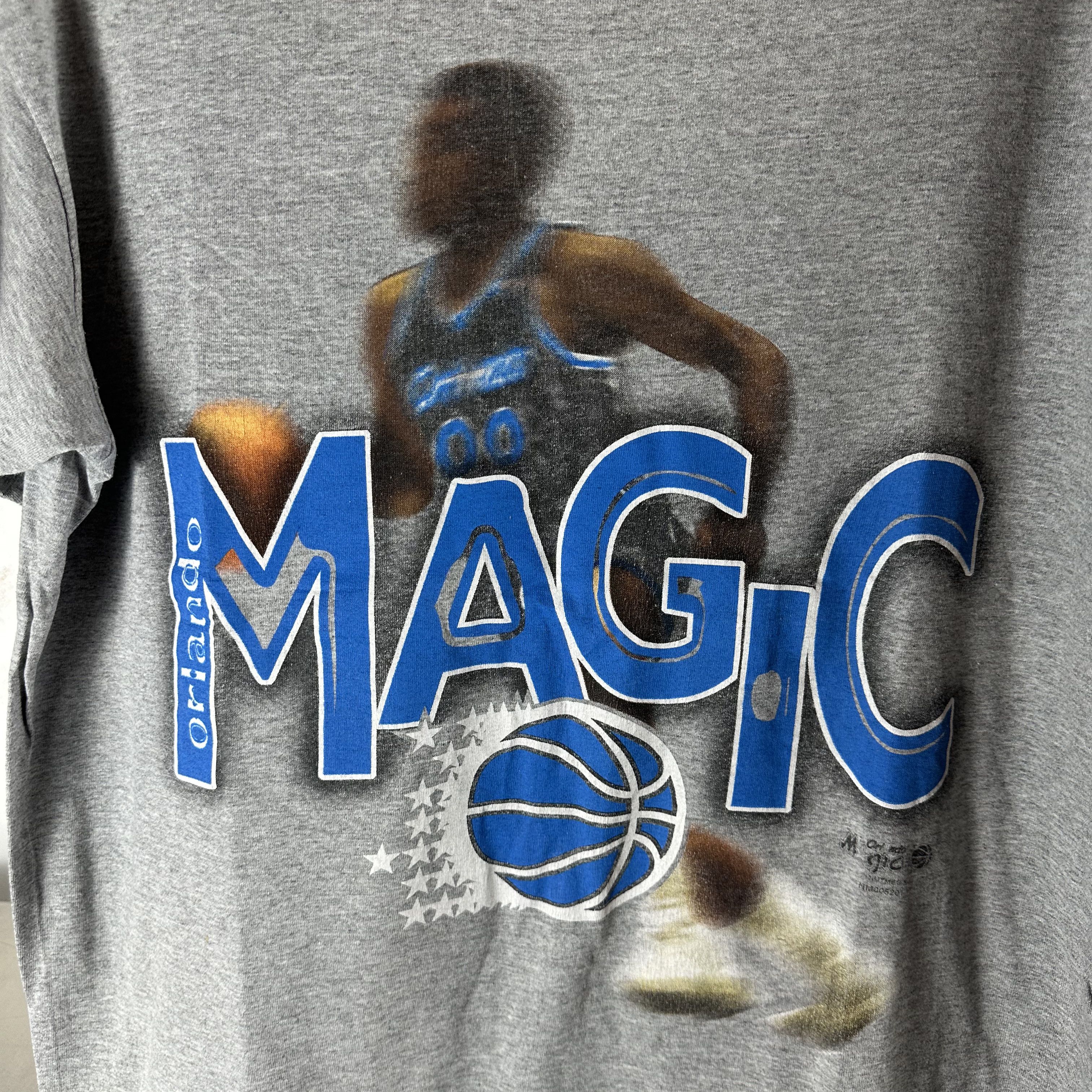 Vintage ​Vintage 90s Orlando Magic Basketball NBA Graphic T-shirt Size US XL / EU 56 / 4 - 2 Thumbnail