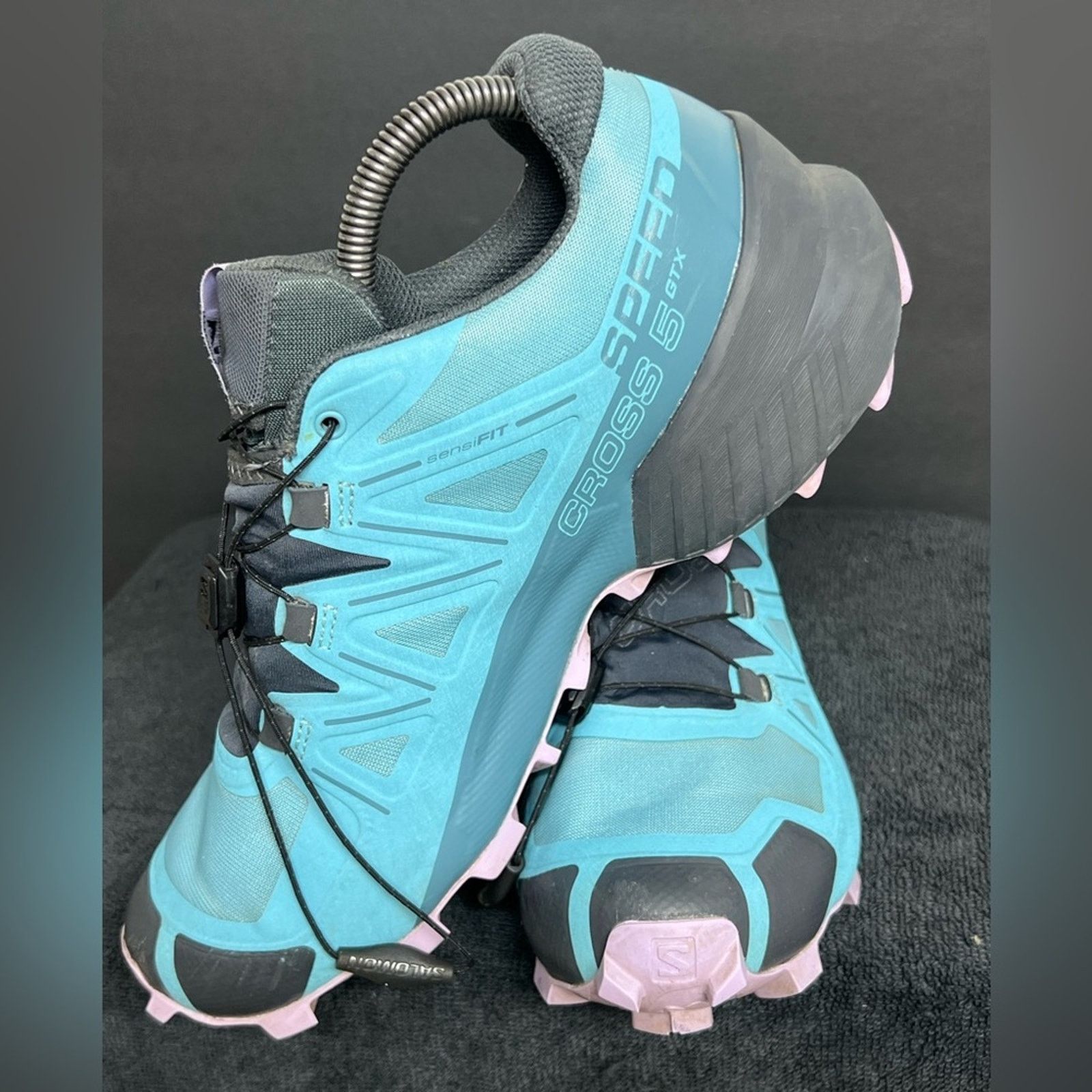 Salomon Salomon Speedcross 5 Shoes Womens 8.5 Teal Blue Green Trail Size US 8.5 / IT 38.5 - 7 Thumbnail
