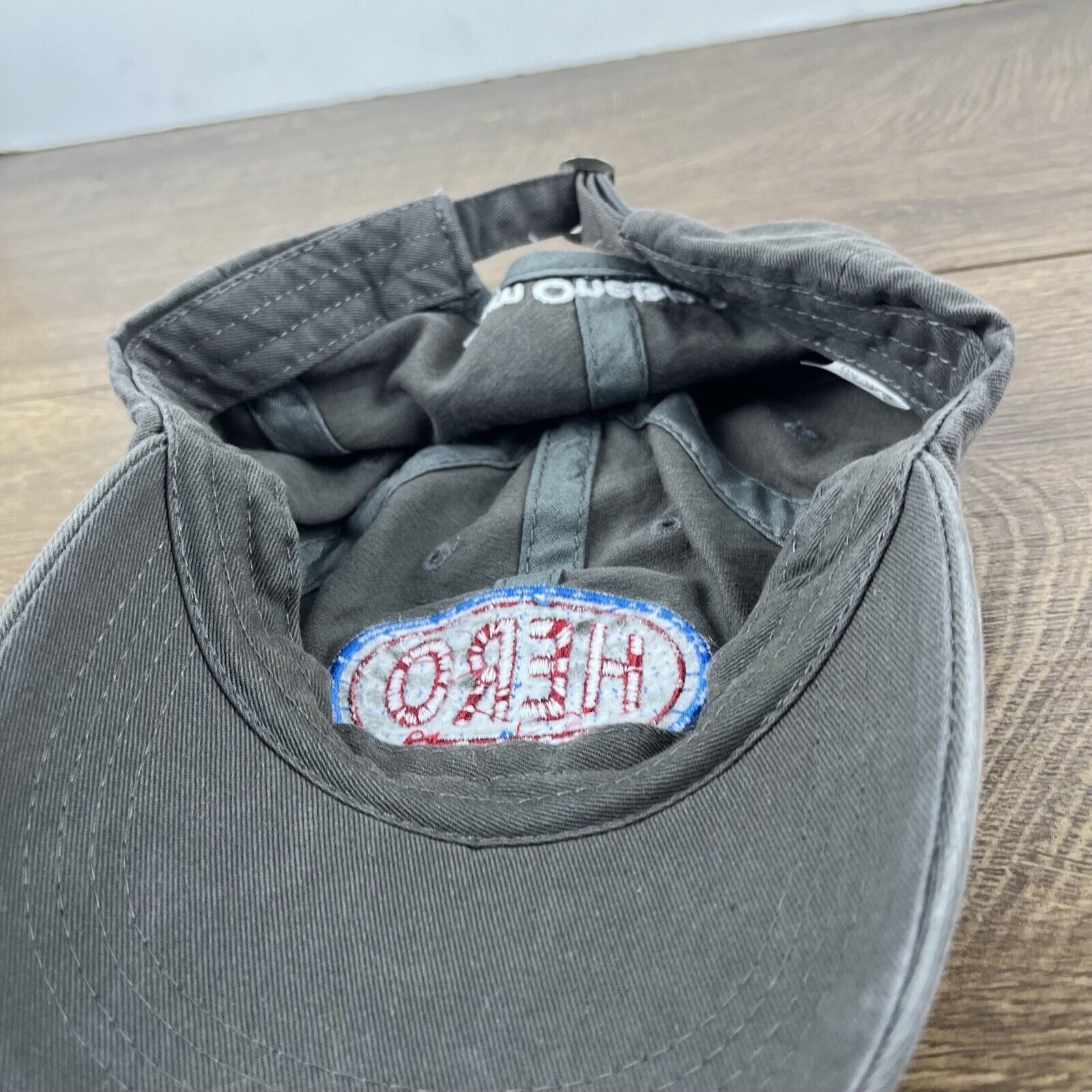 Other Gray Hero Hat Hero Baseball Hat Gray Adjustable Hat Gray Adu Size ONE SIZE - 14 Thumbnail