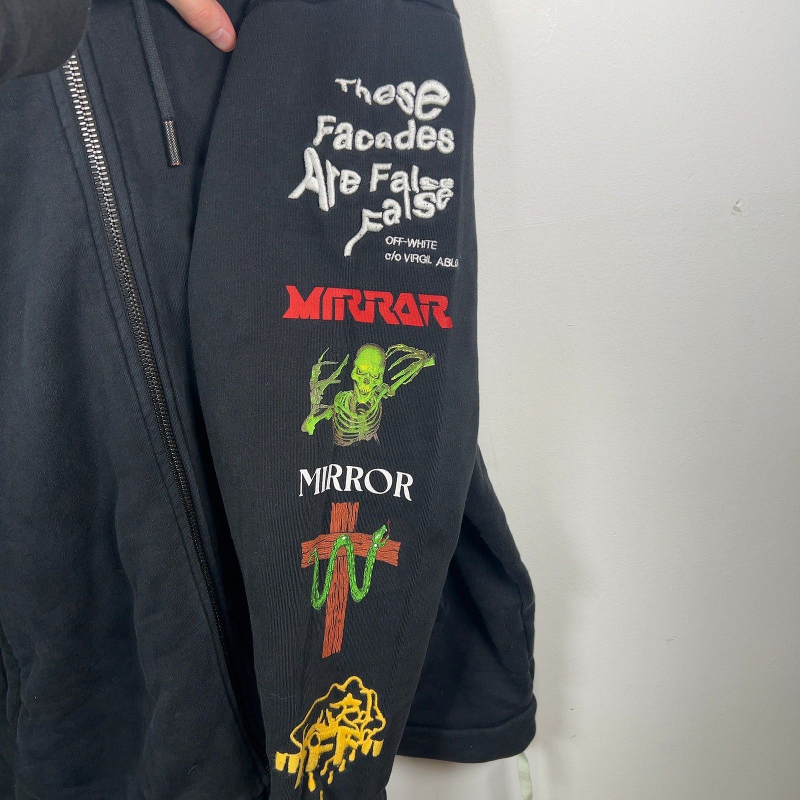 Off-White Off-White 'Mirror' Multi Graphic Zip-Up Hoodie Size US M / EU 48-50 / 2 - 4 Thumbnail