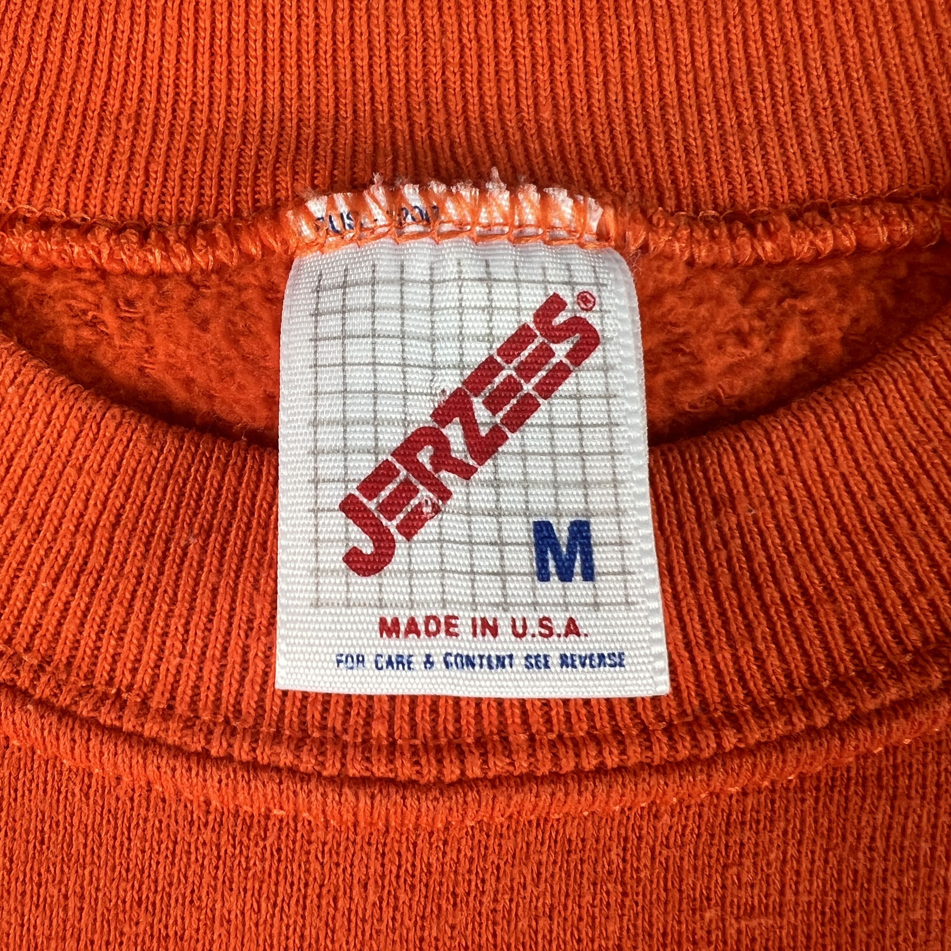 Jerzees × NFL × Vintage VTG 80s Chicago Bears Football Sweatshirt Orange Crewneck Size US M / EU 48-50 / 2 - 8 Thumbnail