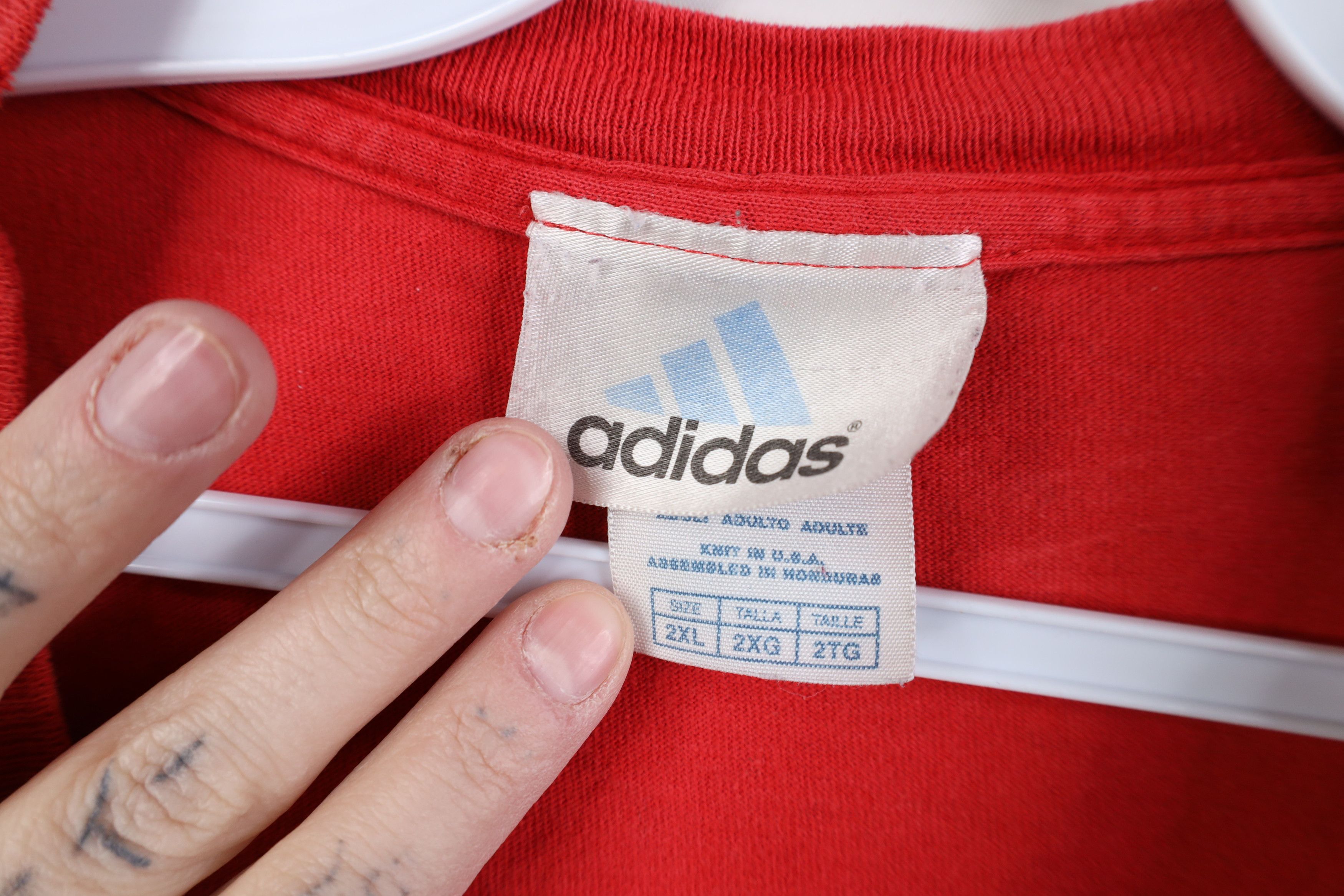 Adidas Vintage Y2K Adidas Boston Red Sox Baseball T-Shirt Red Size US XXL / EU 58 / 5 - 12 Thumbnail