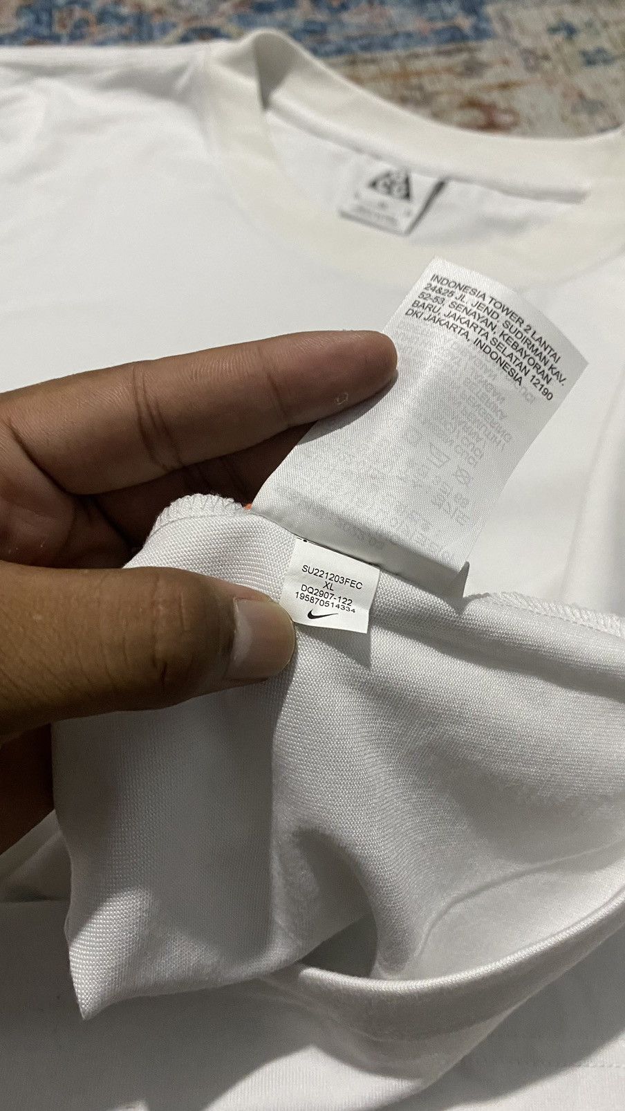Nike Nike ACG T shirt Embroided Logo White Oversized Size US XL / EU 56 / 4 - 7 Thumbnail