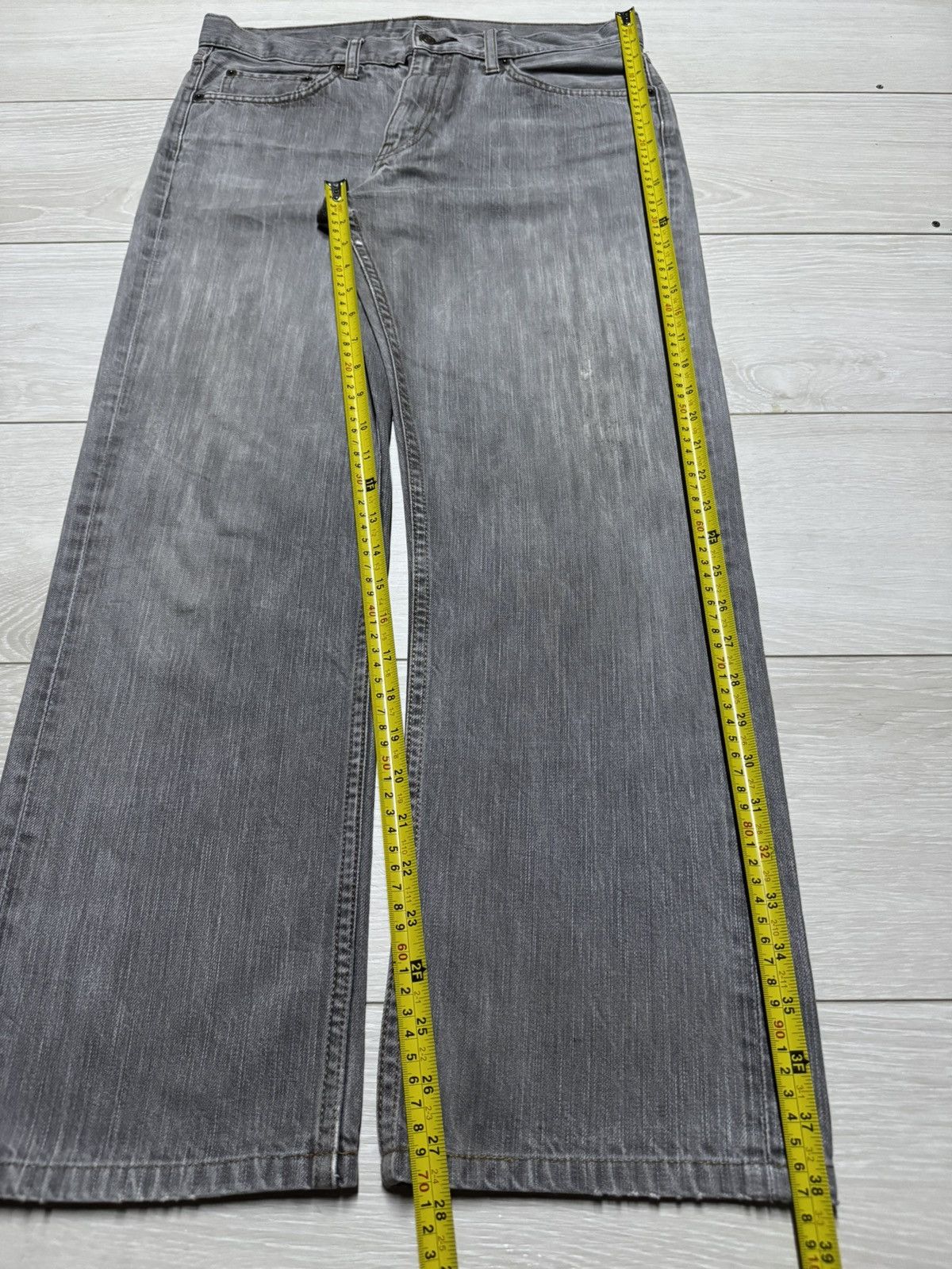 Uniqlo Uniqlo UJ Grey Denim Loose Straight Jeans Size US 32 / EU 48 - 13 Thumbnail